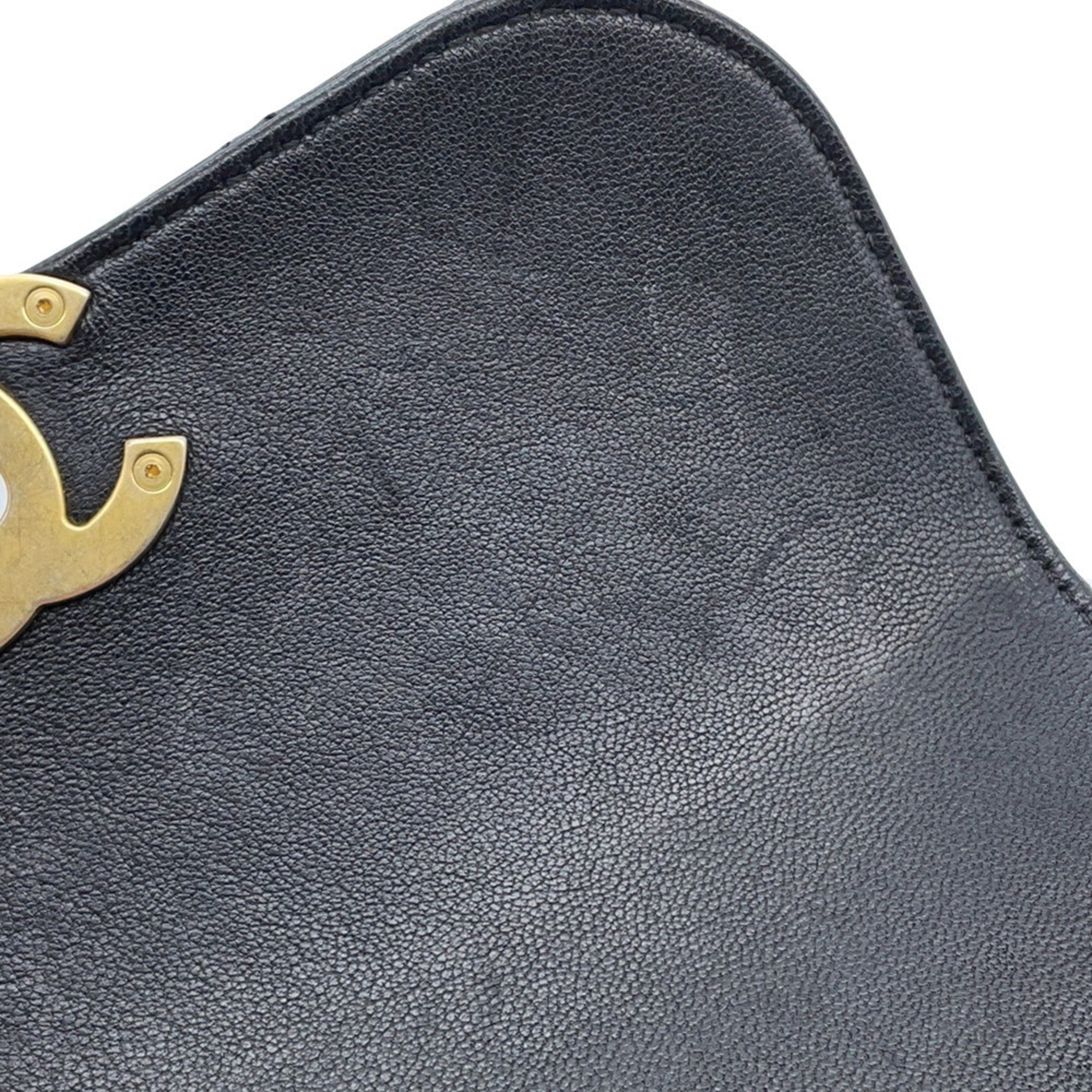 Chanel Black Leather Fanny Pack (Pre-Owned)