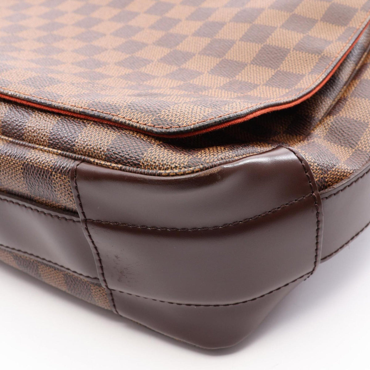 Louis Vuitton Brown Damier Canvas Coated Canvas Leather Handbag Shoulder Bag (Pre-Owned)
