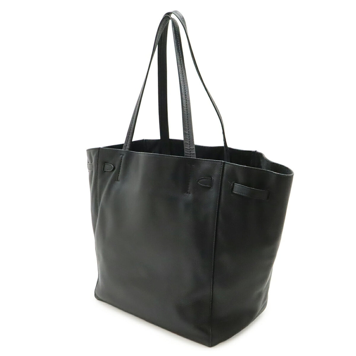 Celine Black Leather Shoulder Bag Tote Bag (Pre-Owned)