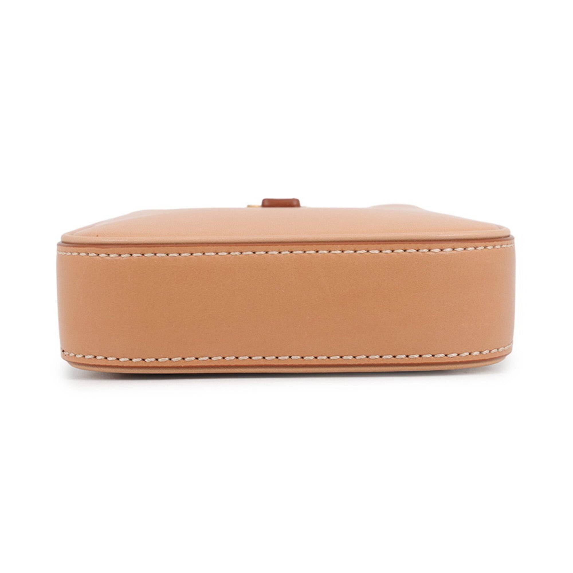 Yves Saint Laurent Beige Leather Handbag Shoulder Bag (Pre-Owned)