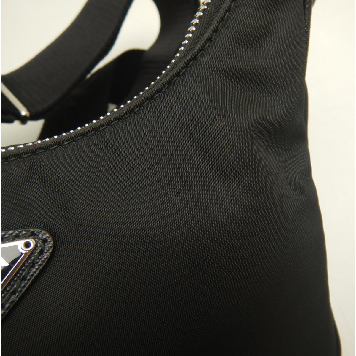 Prada Saffiano Nero Nylon Saffiano Shoulder Bag (Pre-Owned)
