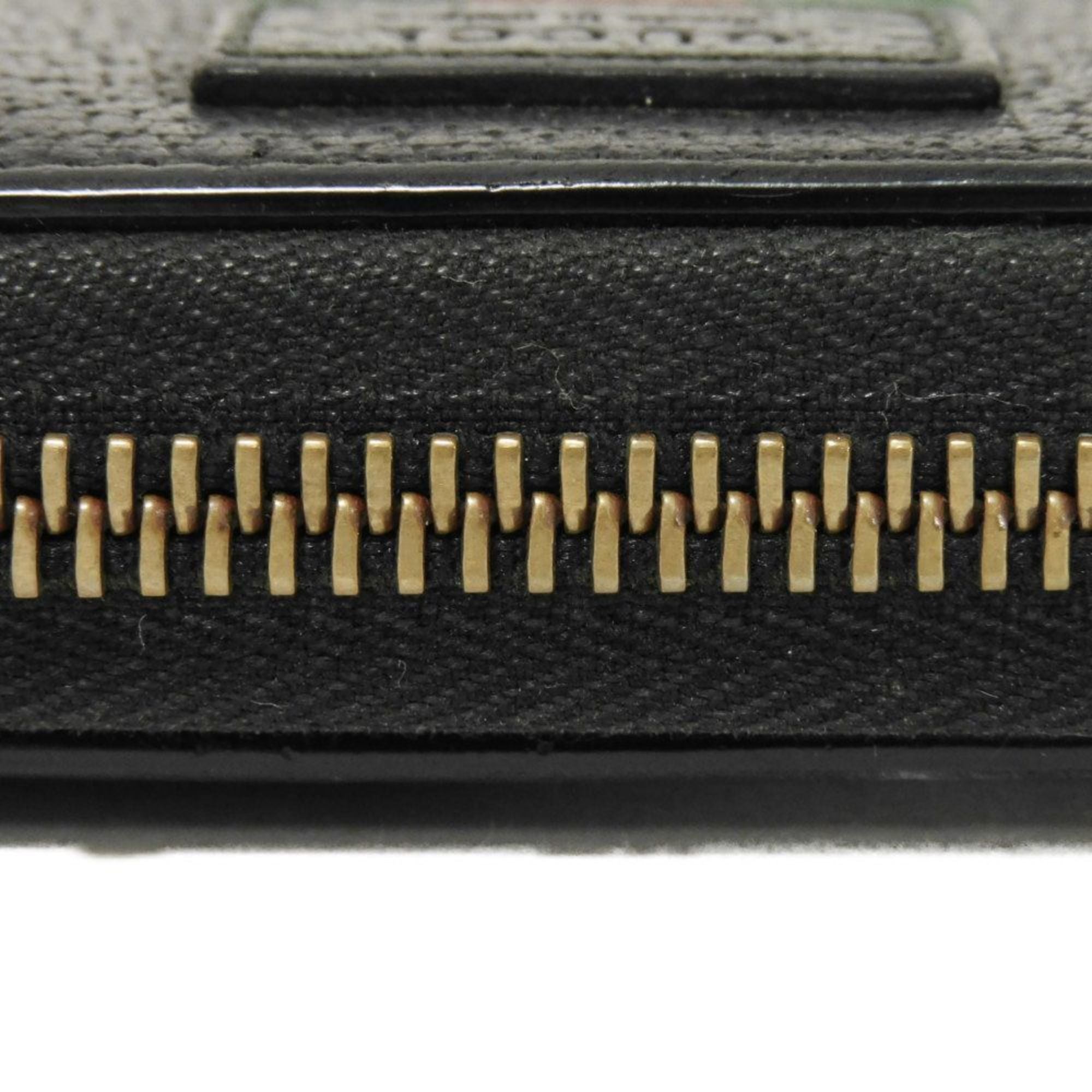 Gucci Black Leather Long Wallet (Bi-Fold) (Pre-Owned)