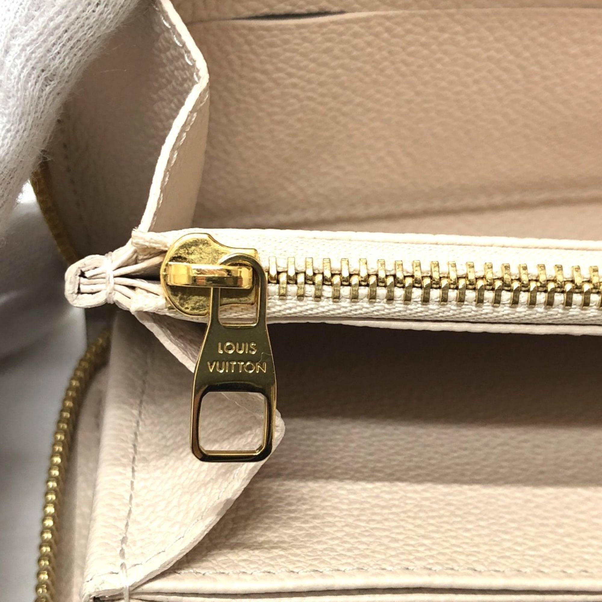 Louis Vuitton Monogram Empreinte Beige Monogram Empreinte Coin Purse/Coin Case (Pre-Owned)