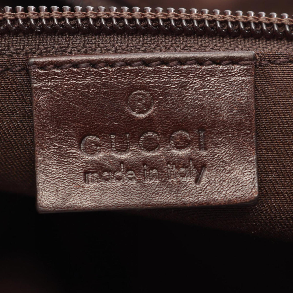 Gucci Beige Brown Gg Canvas Leather Fanny Pack Handbag (Pre-Owned)