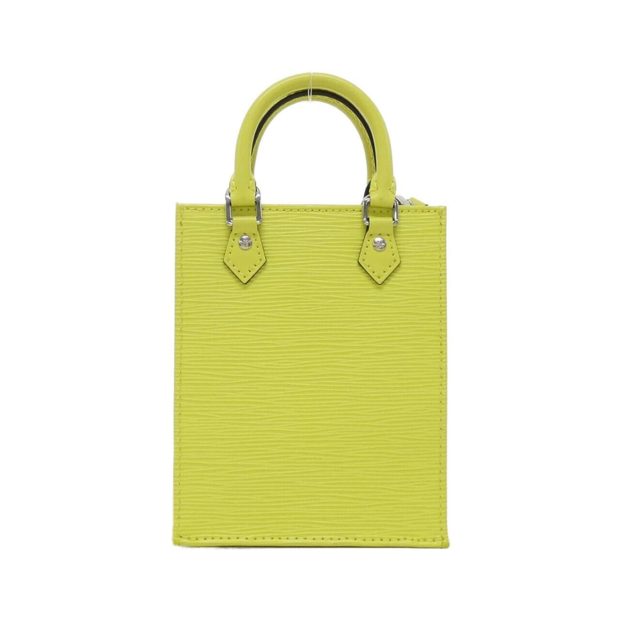 Louis Vuitton Yellow Leather Handbag (Pre-Owned)