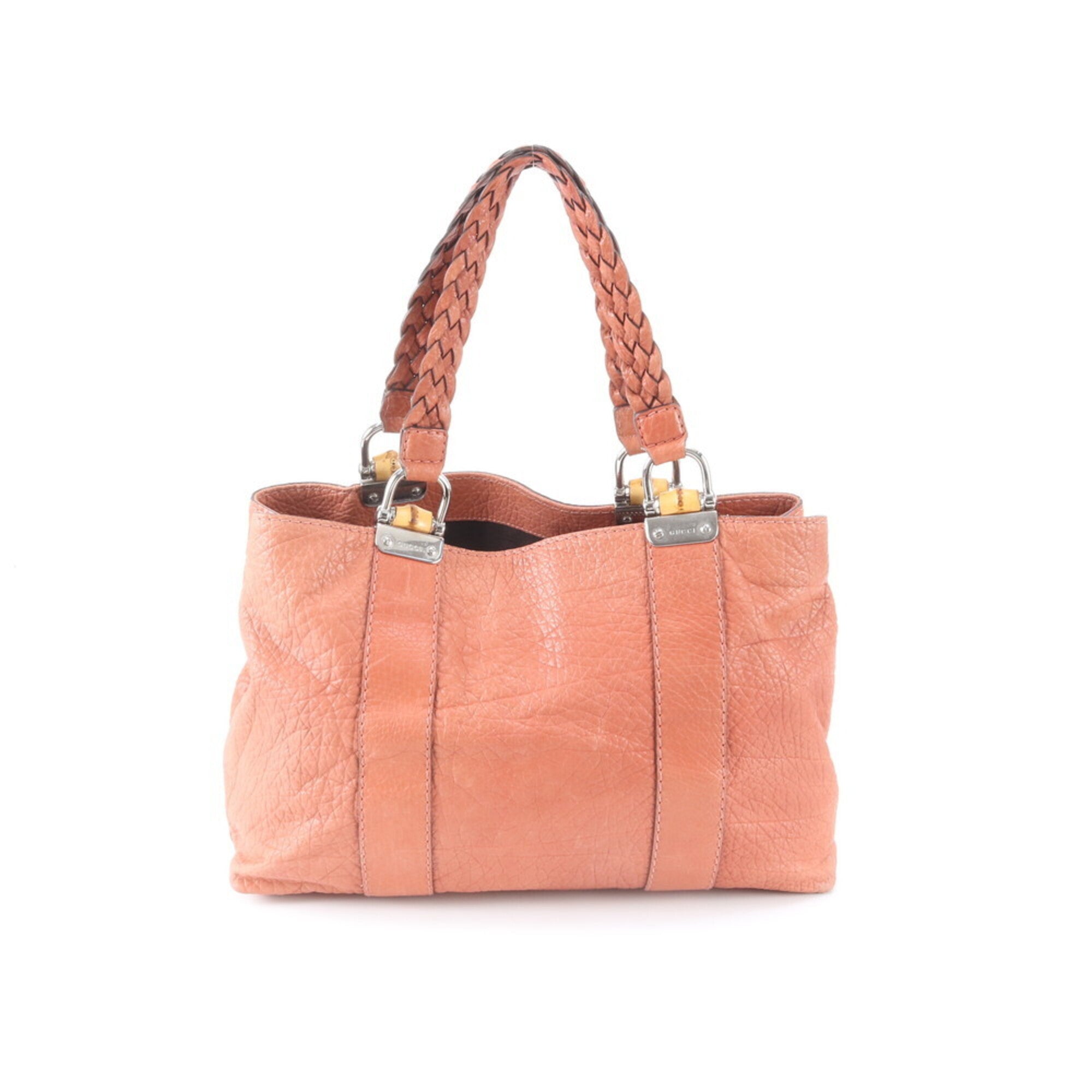 Gucci Leather Handbag Tote Bag (Pre-Owned)