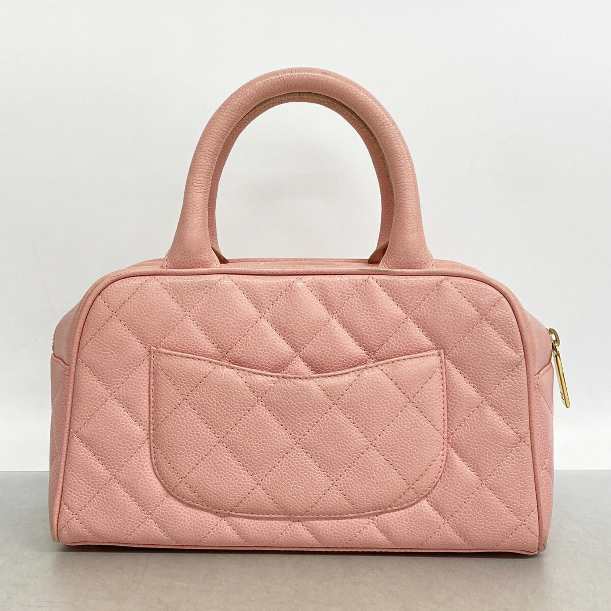 Chanel Pink Grained Calfskin Handbag (Pre-Owned)