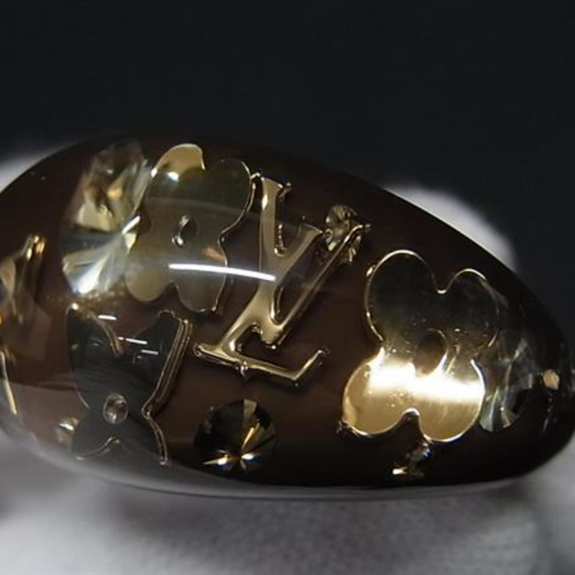 Louis Vuitton Brown Resin Band Ring (Pre-Owned)