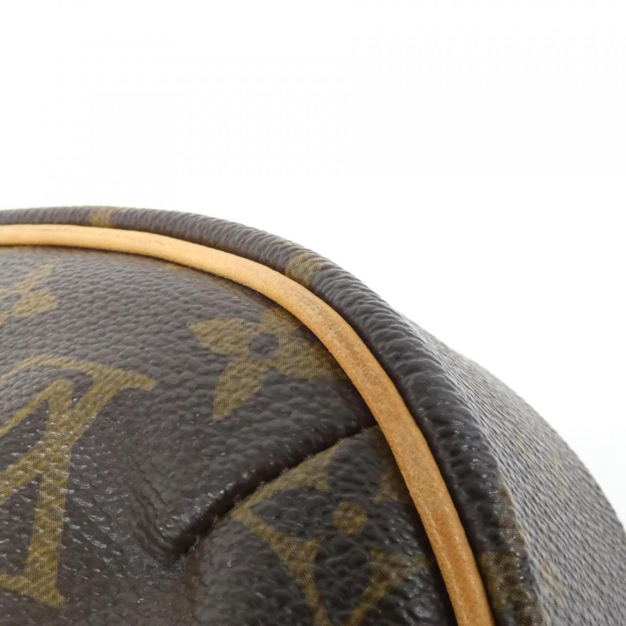 Louis Vuitton Marron Coated Canvas Shoulder Bag (Pre-Owned)