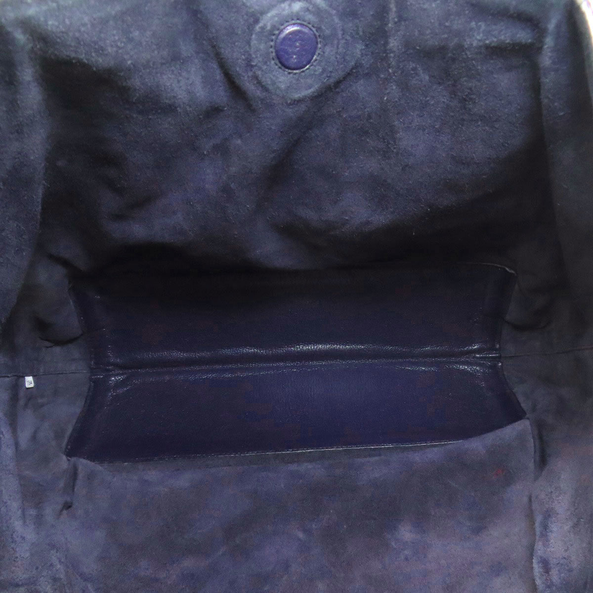 Miu Miu Blue Leather Tote Bag (Pre-Owned)
