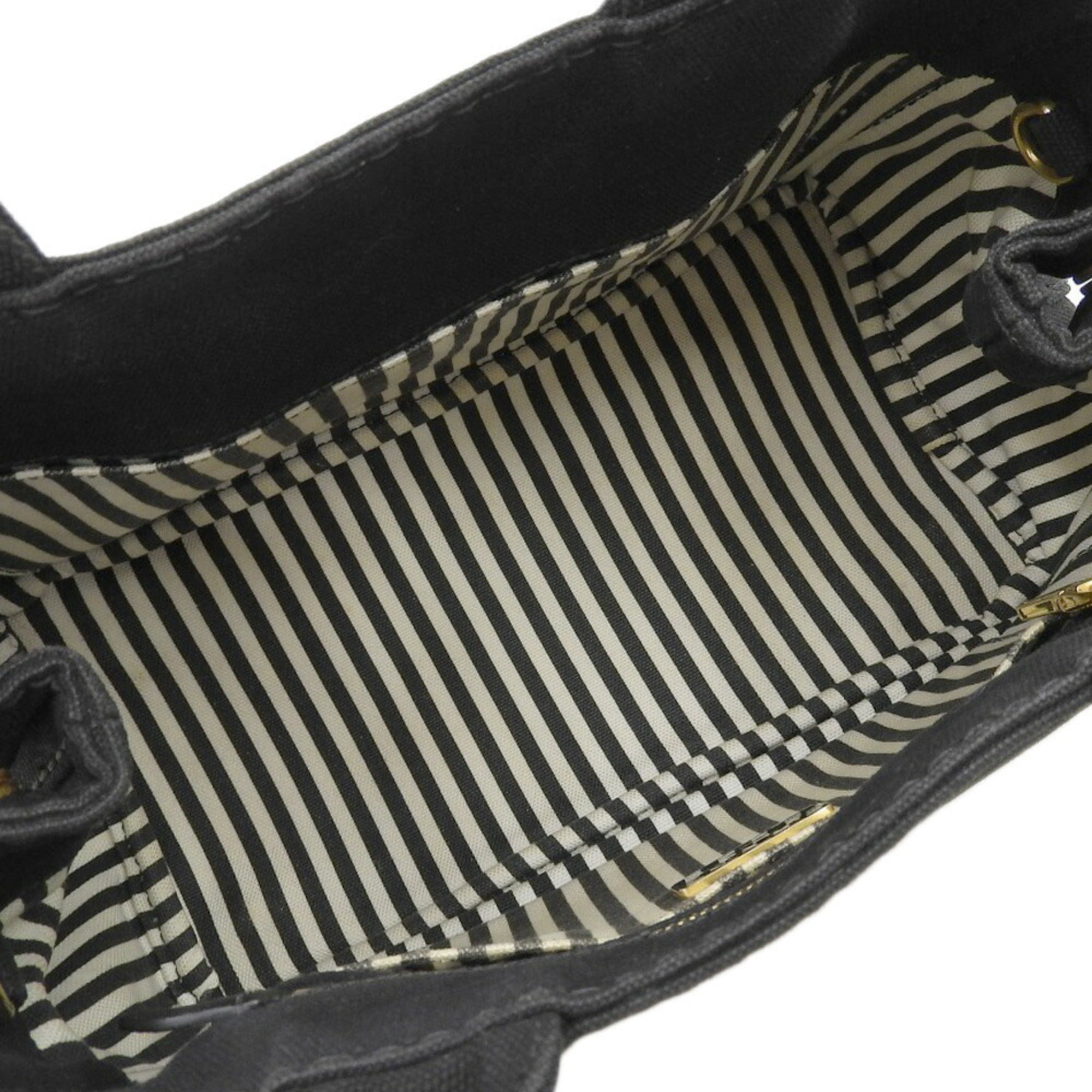 Prada Black Canvas Handbag (Pre-Owned)