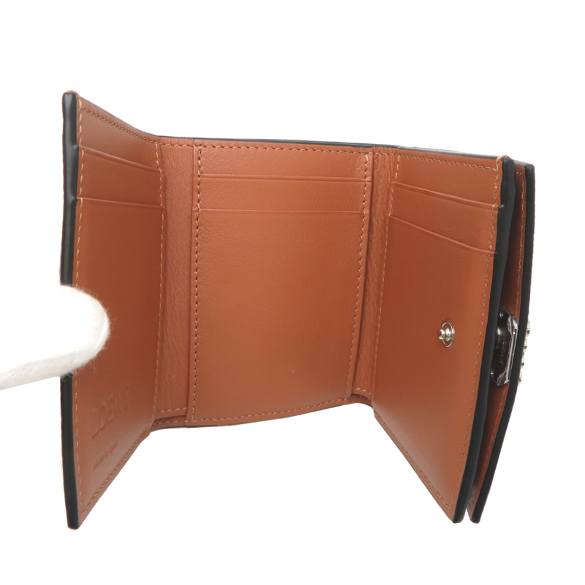 Loewe Brown Leather Wallet (Tri-Fold) (Pre-Owned)
