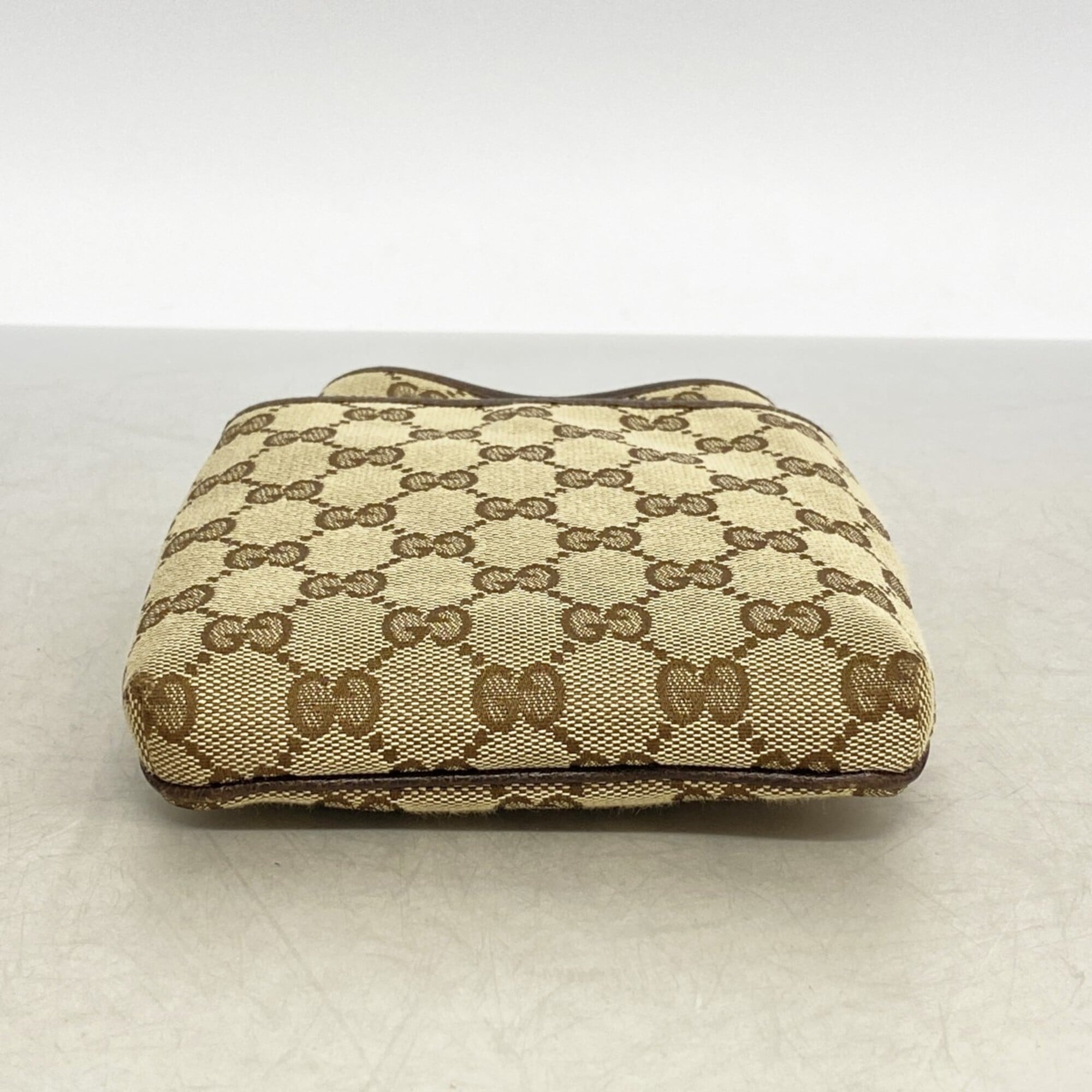 Gucci Brown Canvas Shoulder Bag (Pre-Owned)