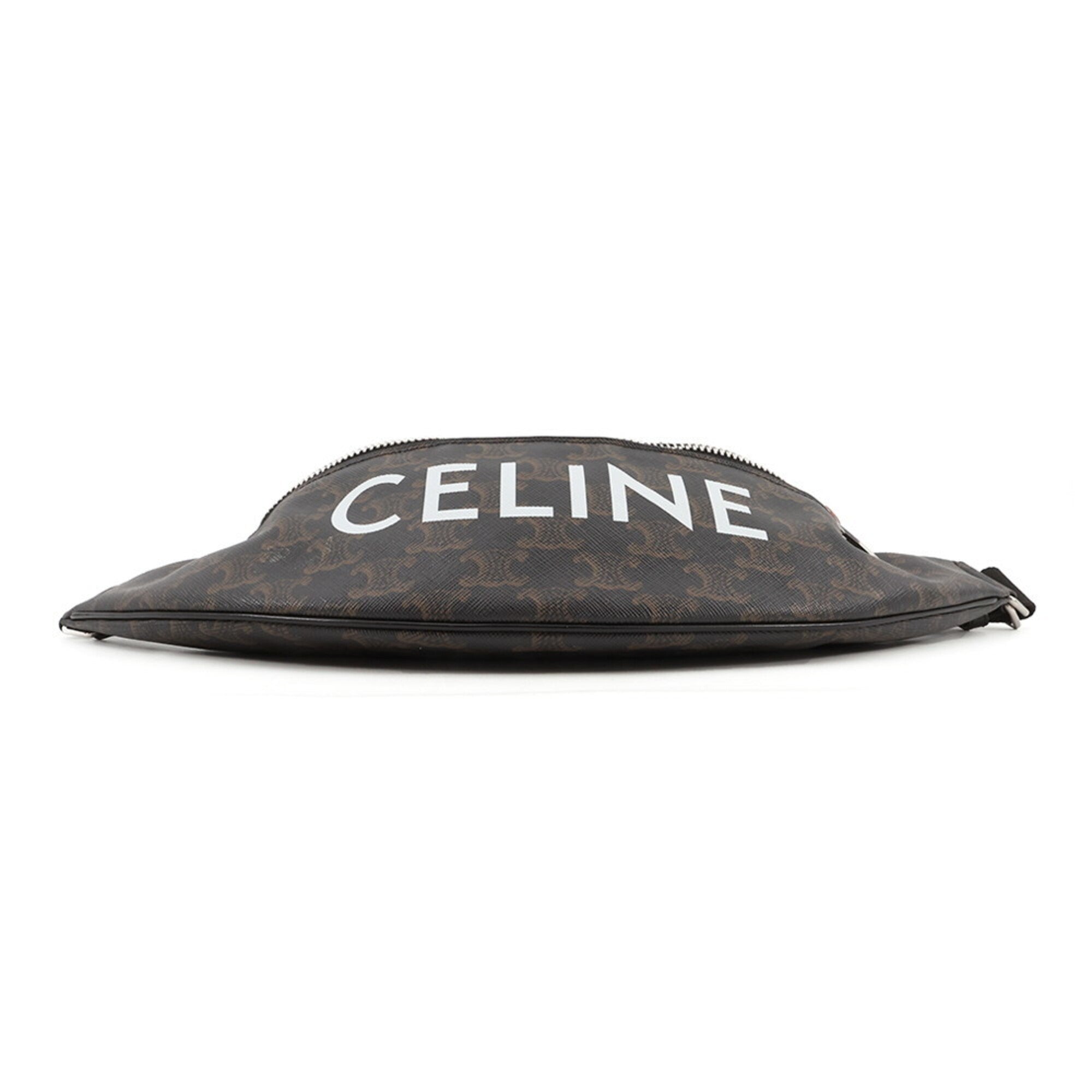 Celine Black Brown Pvc Handbag Sling Bag (Pre-Owned)