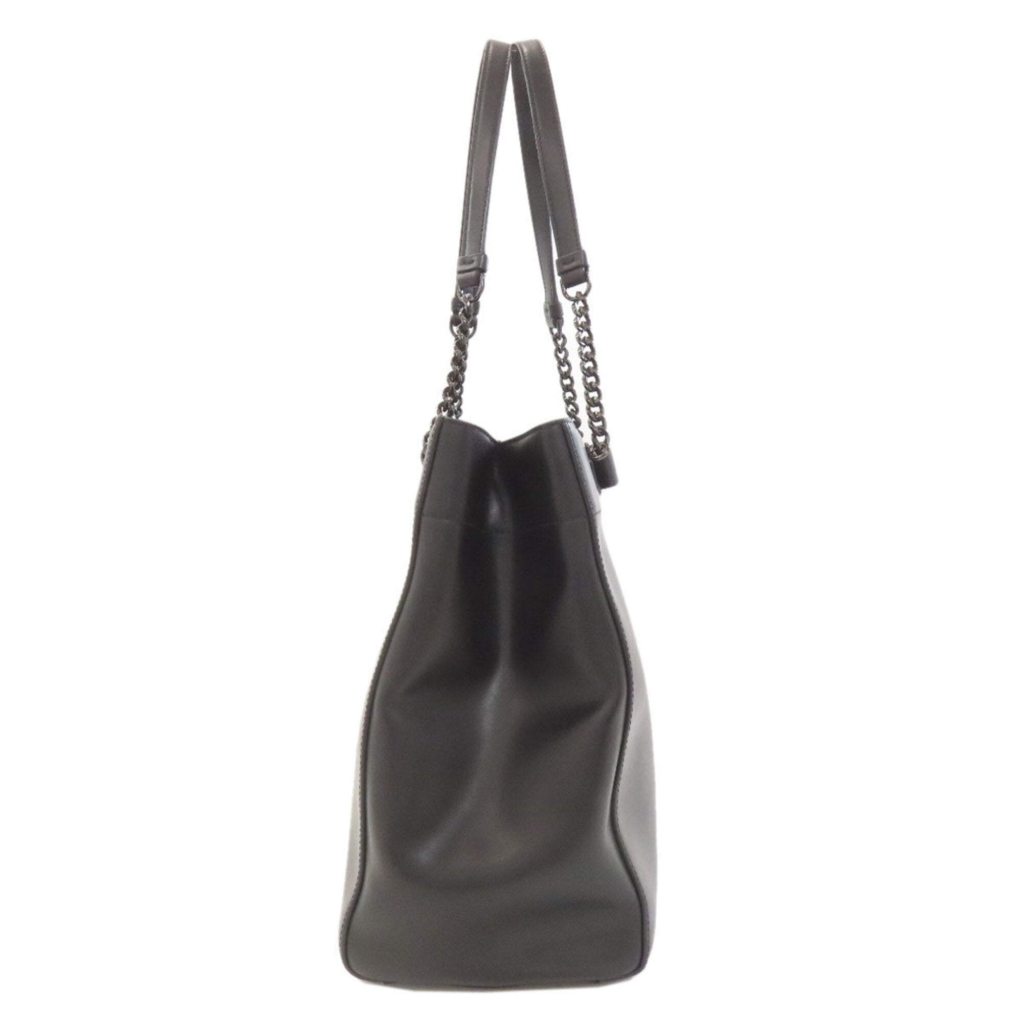 Salvatore Ferragamo Black Leather Tote Bag (Pre-Owned)