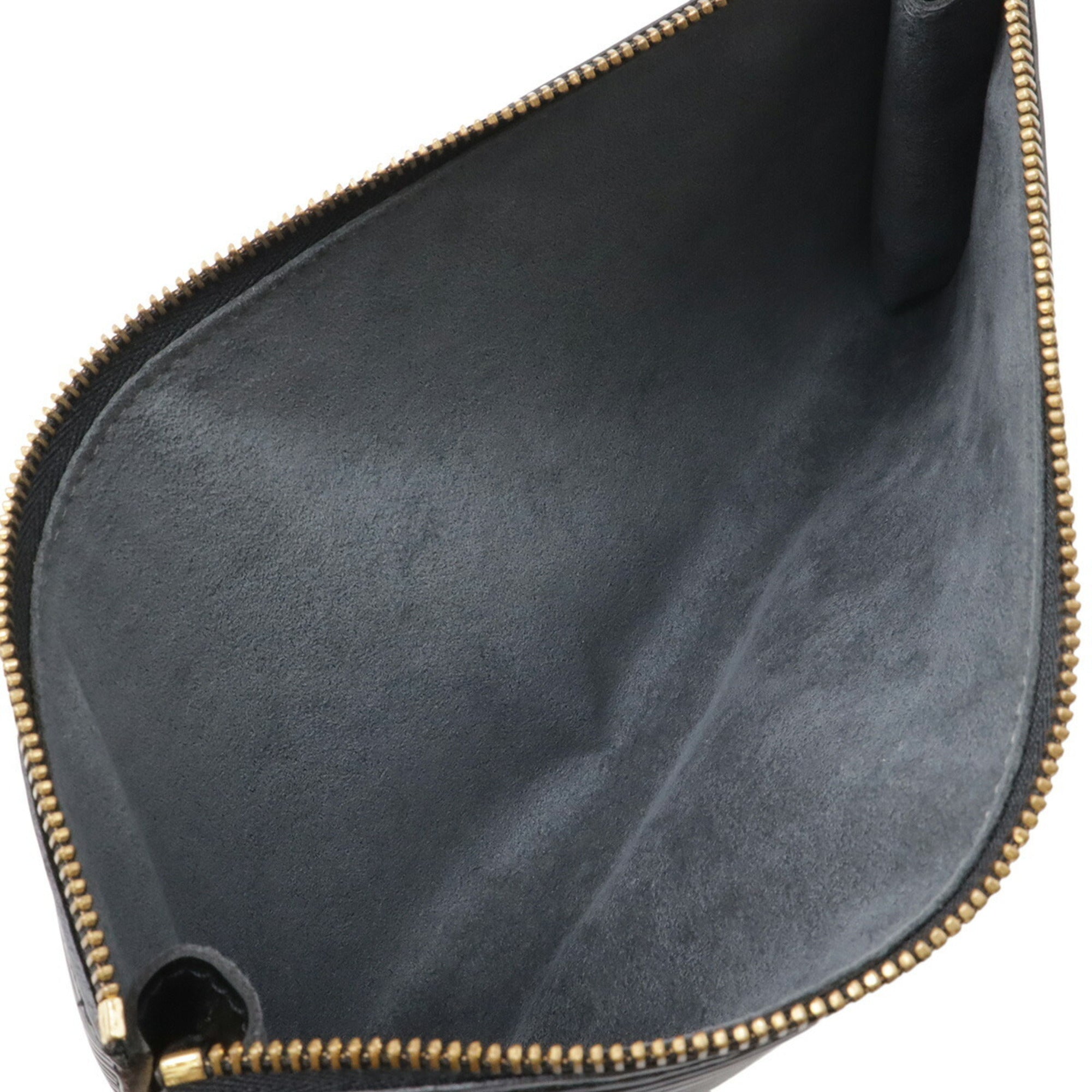 Louis Vuitton Epi Black Noir Epi Leather Handbag Pochette (Pre-Owned)