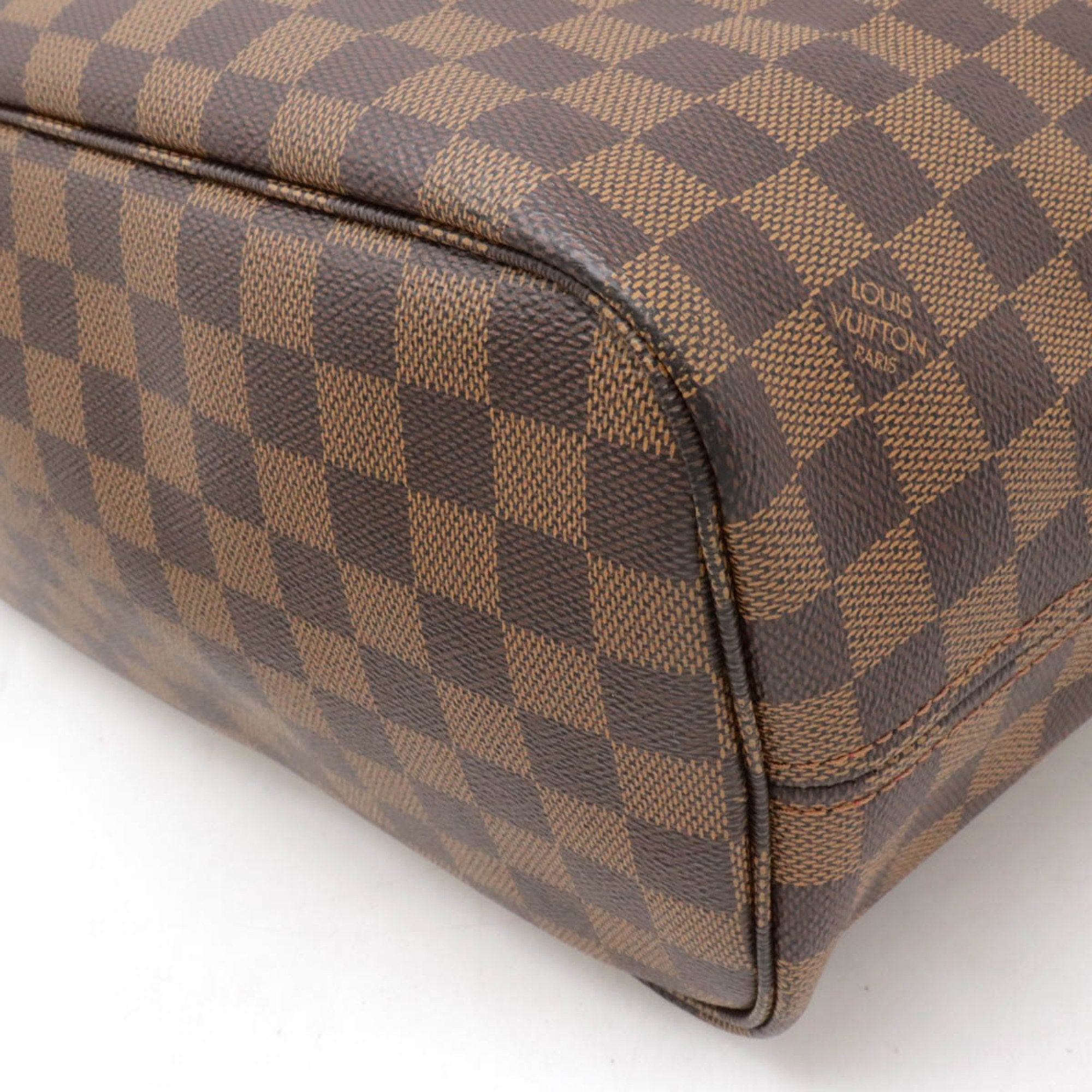 Louis Vuitton Brown Damier Canvas Pvc Pouch Shoulder Bag Tote Bag (Pre-Owned)