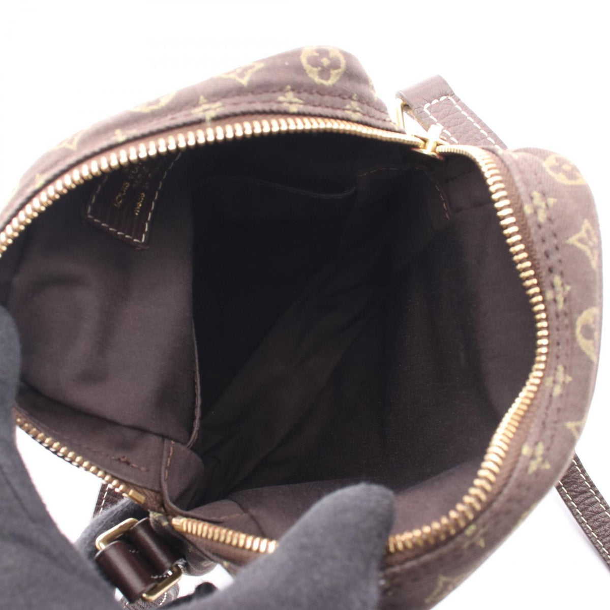 Louis Vuitton Brown Ebene Canvas Leather Handbag Pochette Shoulder Bag (Pre-Owned)