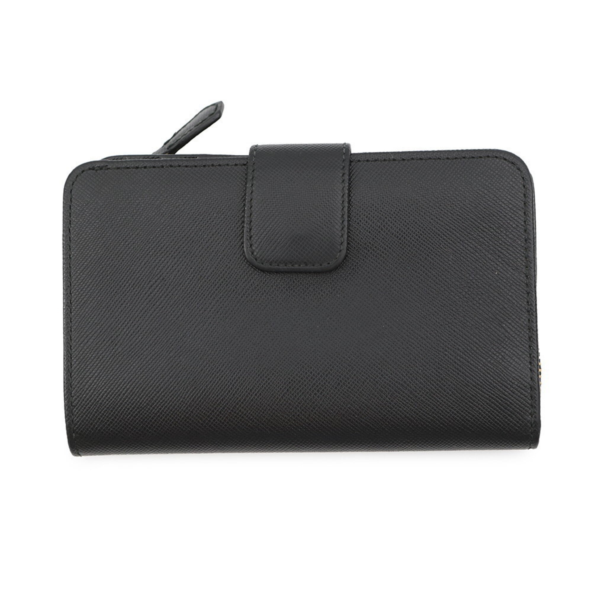 Prada Saffiano Black Leather Wallet (Bi-Fold) (Pre-Owned)