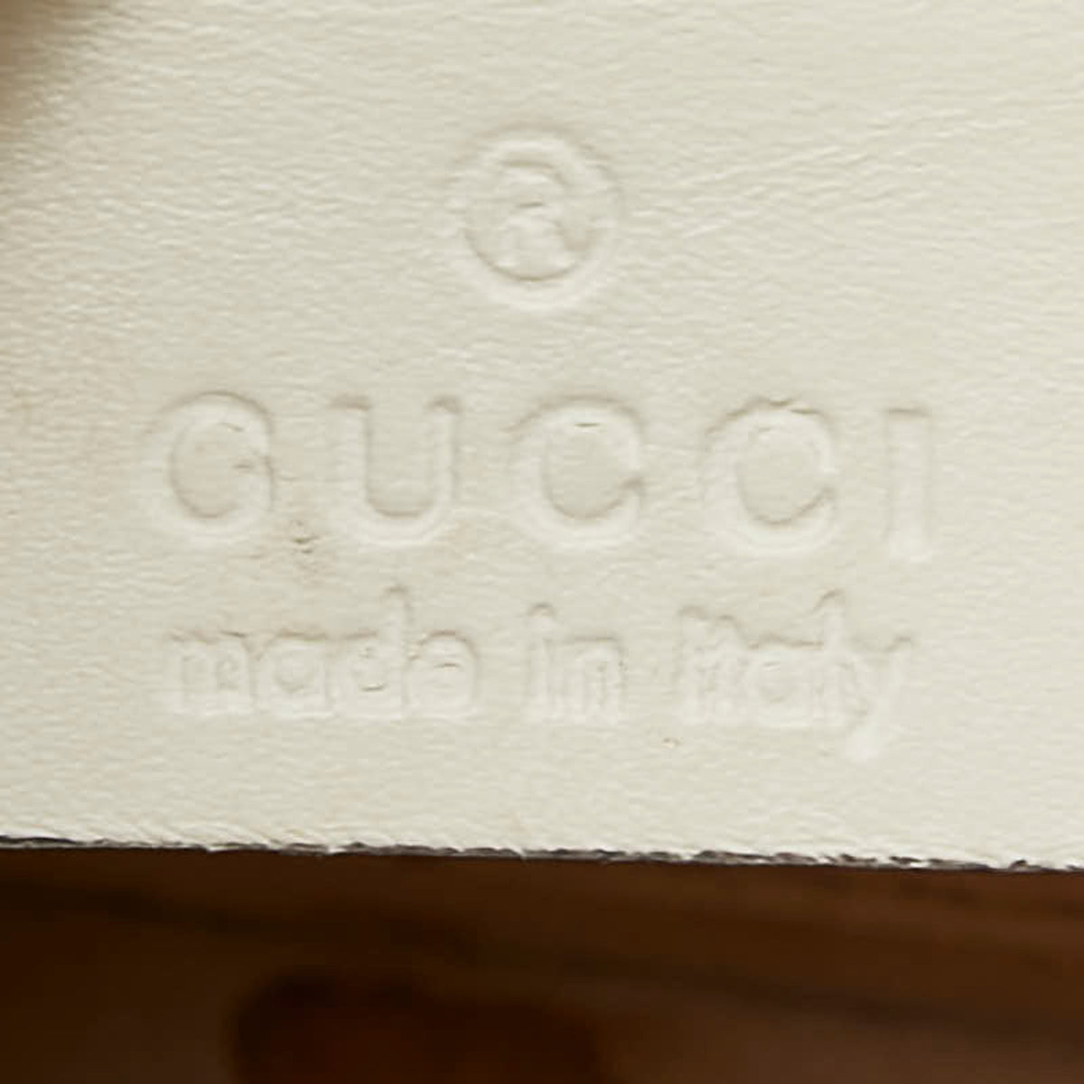 Gucci White Leather Handbag Shoulder Bag (Pre-Owned)