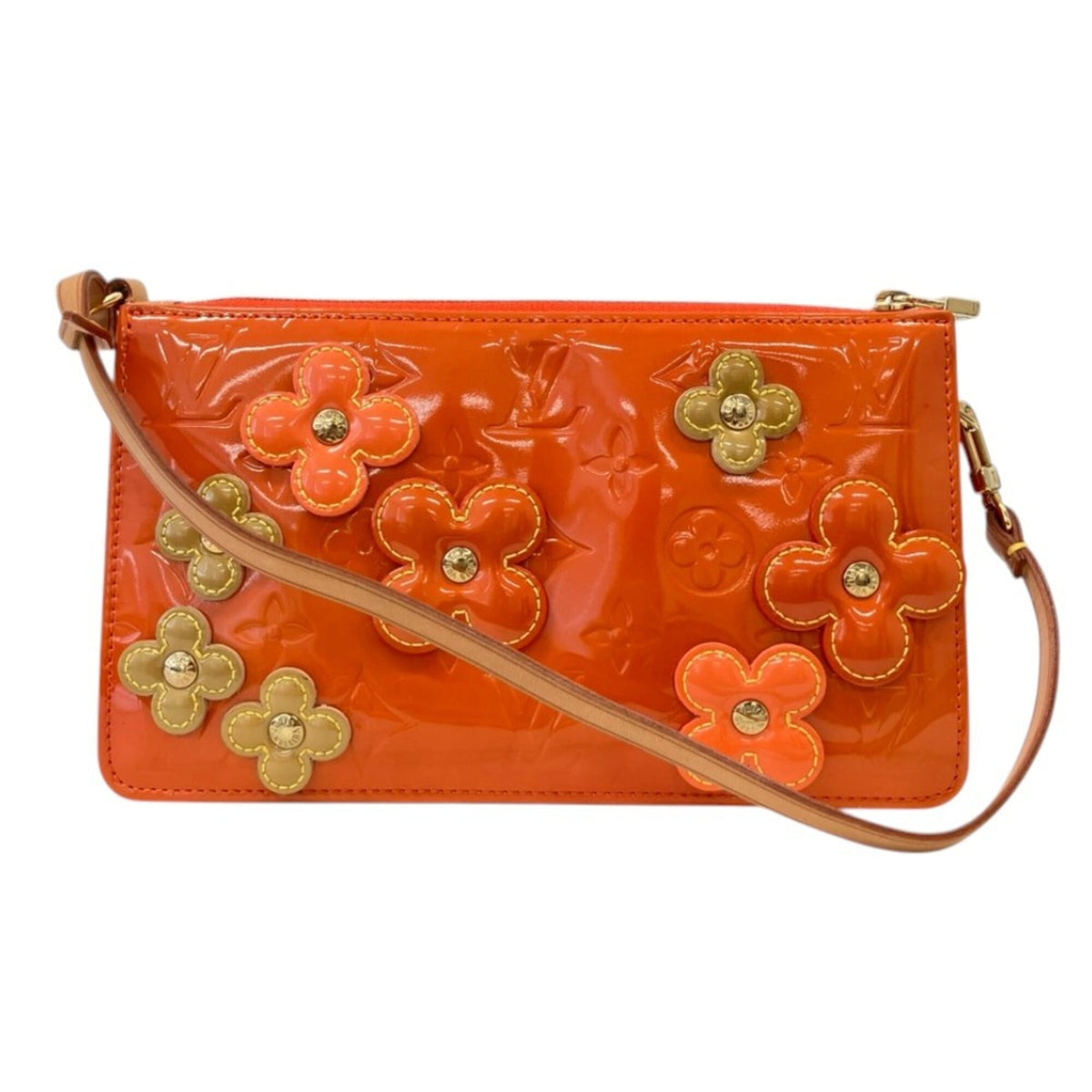 Louis Vuitton Orange Monogram Vernis Pouch (Pre-Owned)
