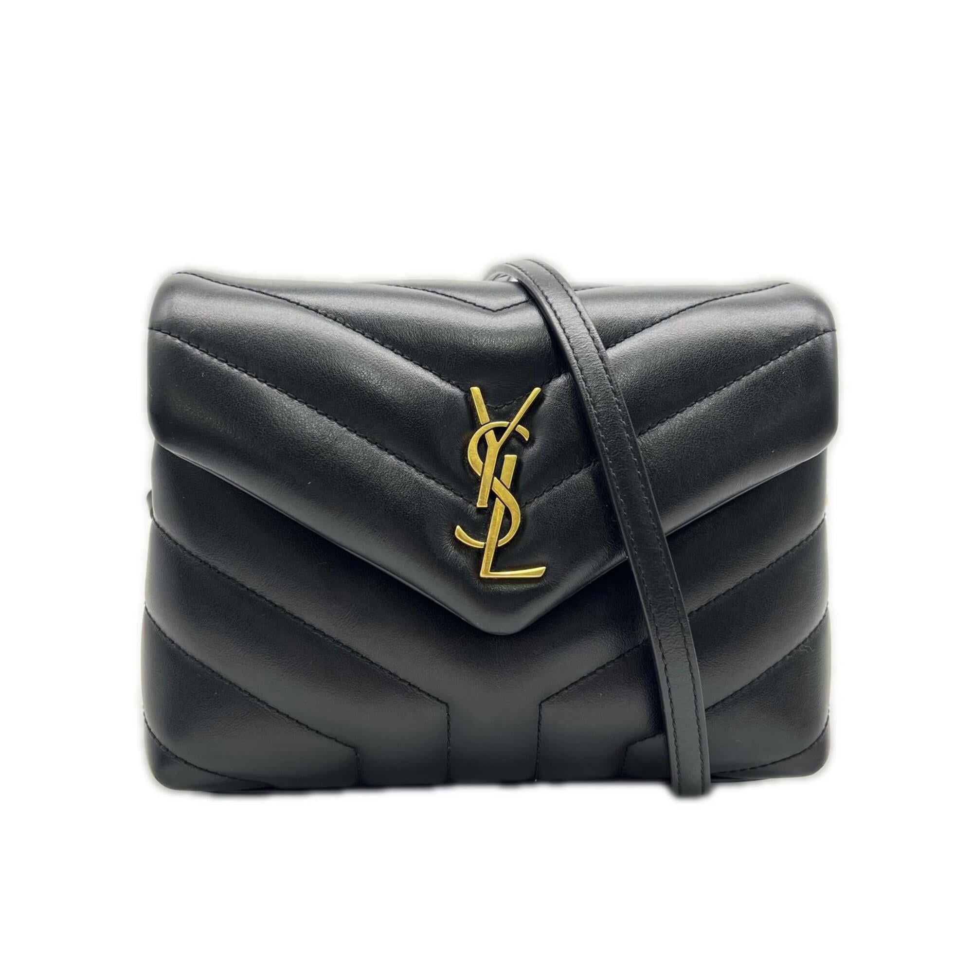 Yves Saint Laurent Black Leather Shoulder Bag (Pre-Owned)