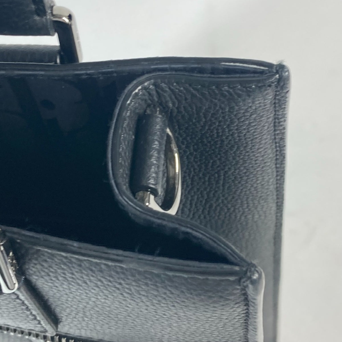Christian Dior Black Leather Handbag Shoulder Bag Tote Bag (Pre-Owned)