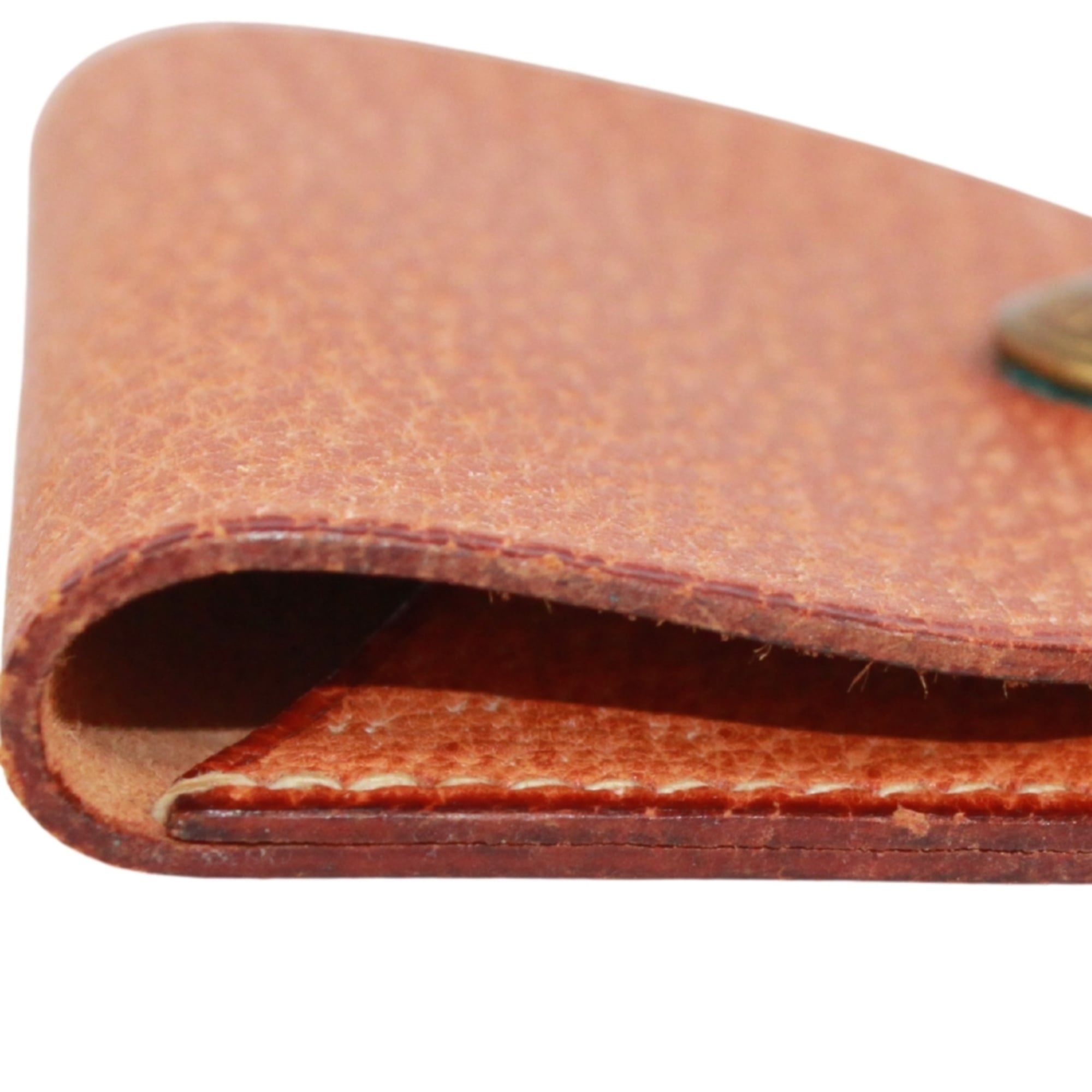 Hermes Brown Leather Coin Purse/Coin Case (Pre-Owned)