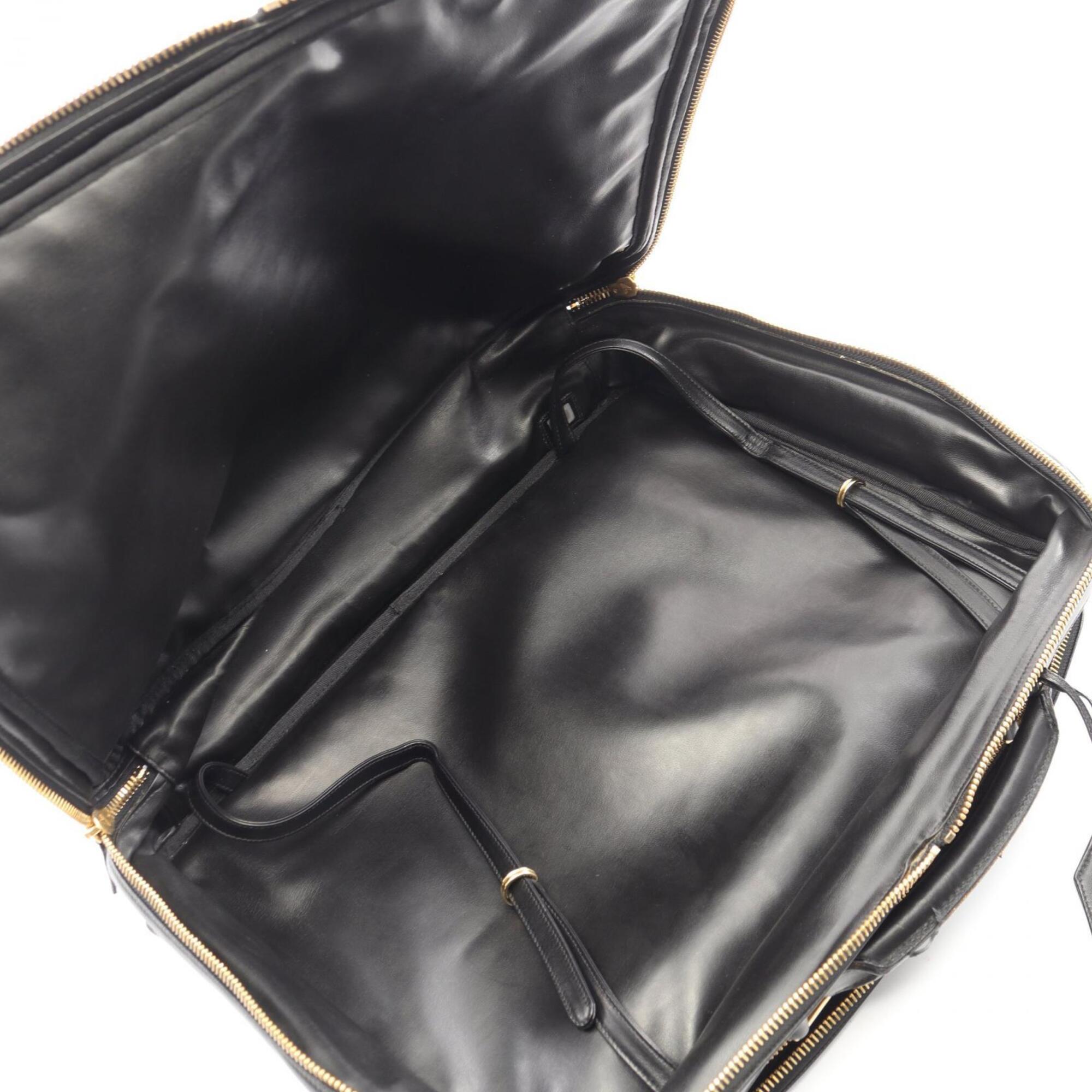 Chanel Black Leather Handbag (Pre-Owned)