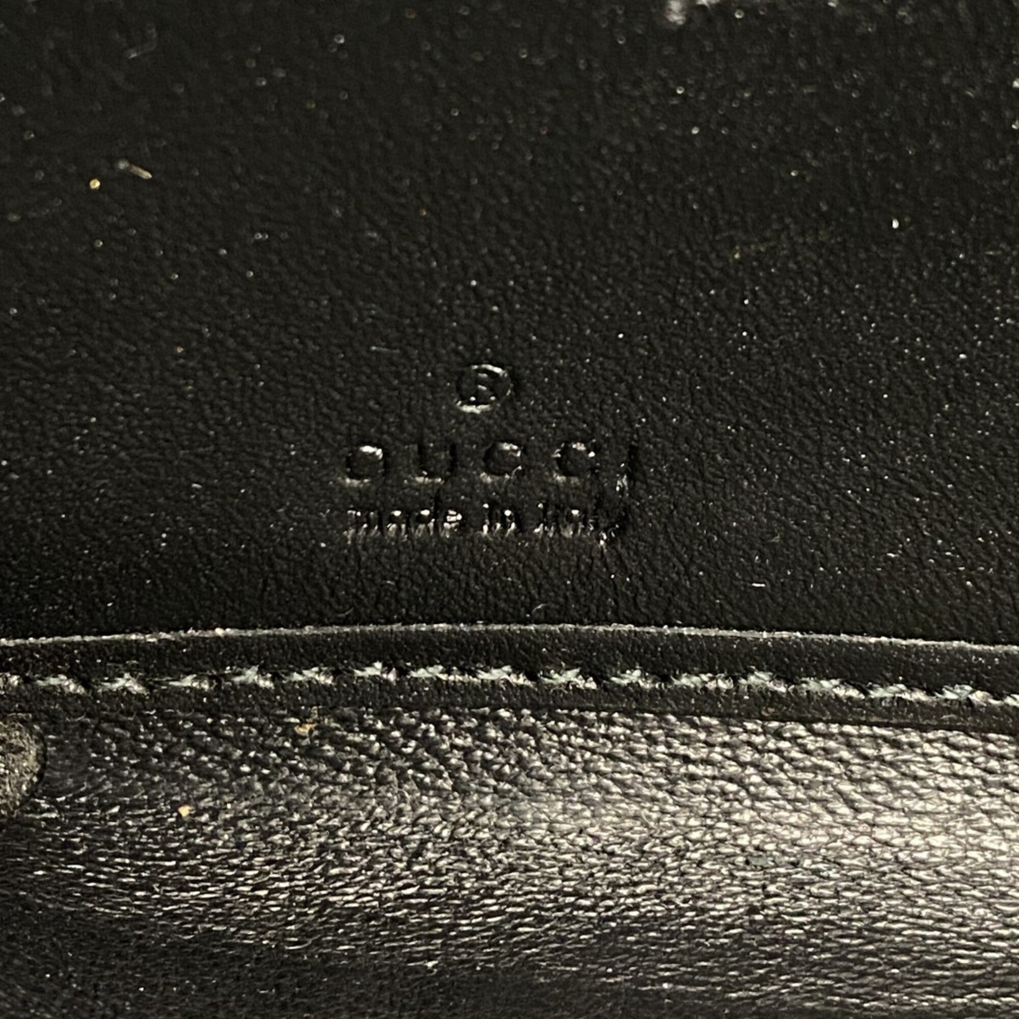 Gucci Black Pvc Long Wallet (Bi-Fold) (Pre-Owned)