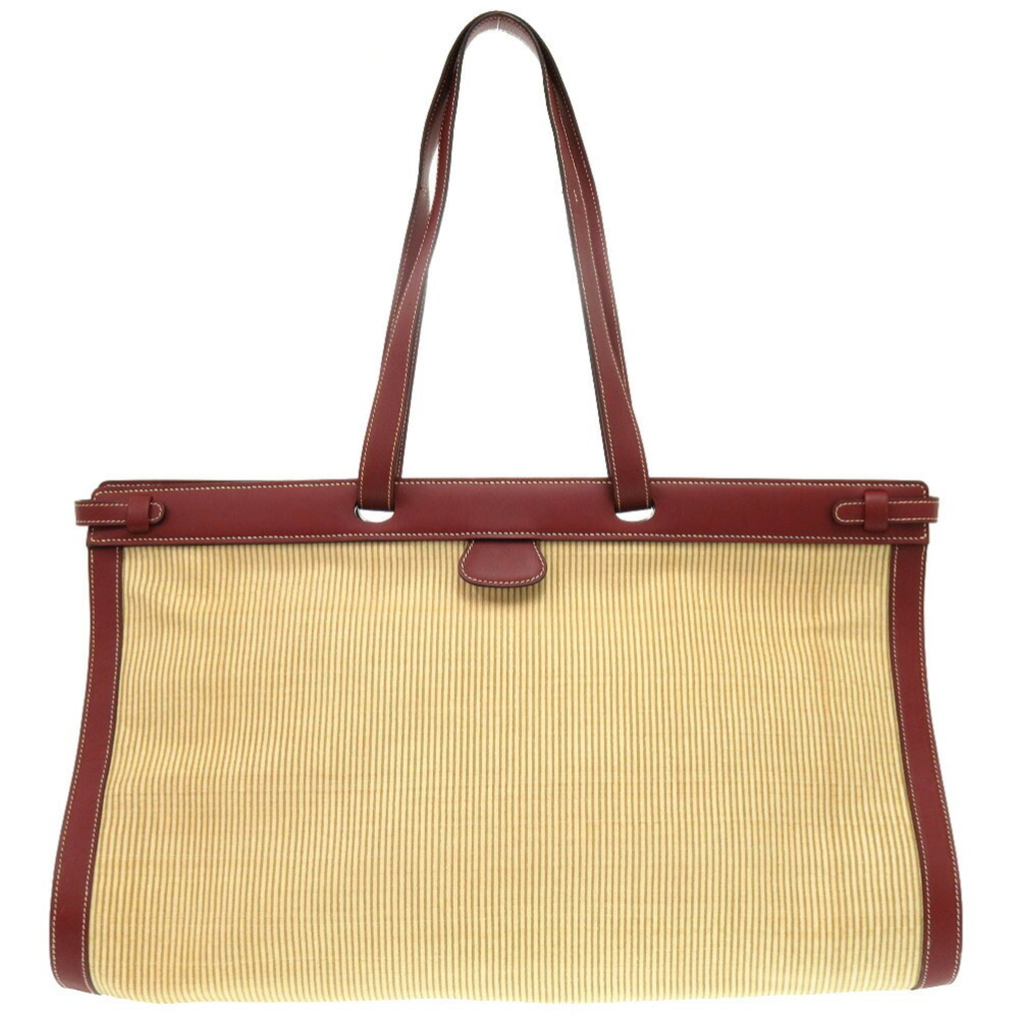 Hermes Rouge H Crinoline Tote Bag (Pre-Owned)