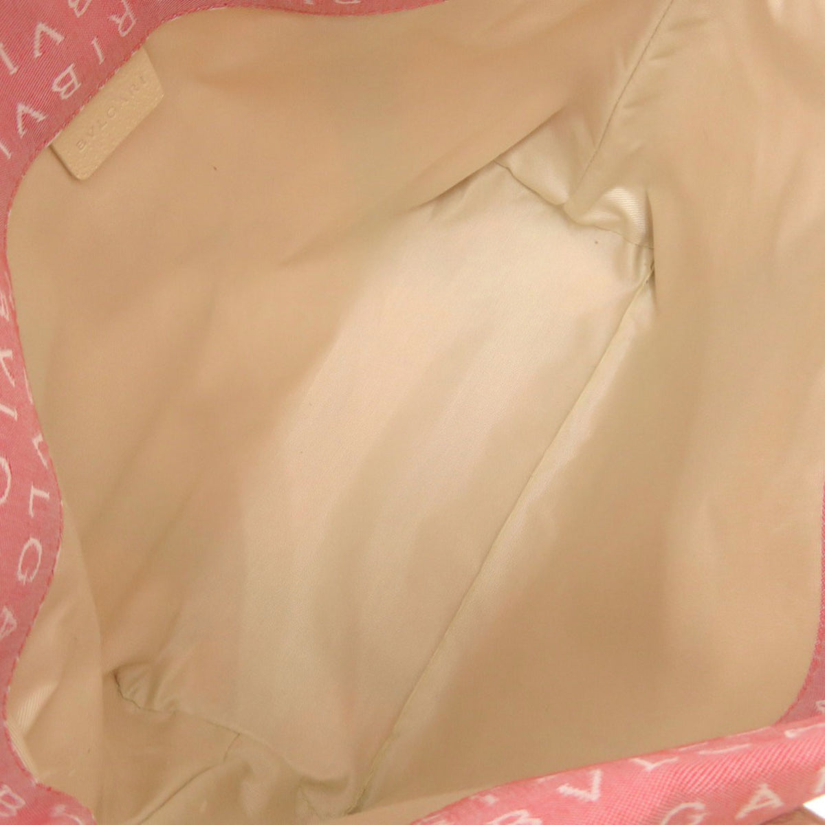 Bvlgari Pink Canvas Leather Tote Bag (Pre-Owned)