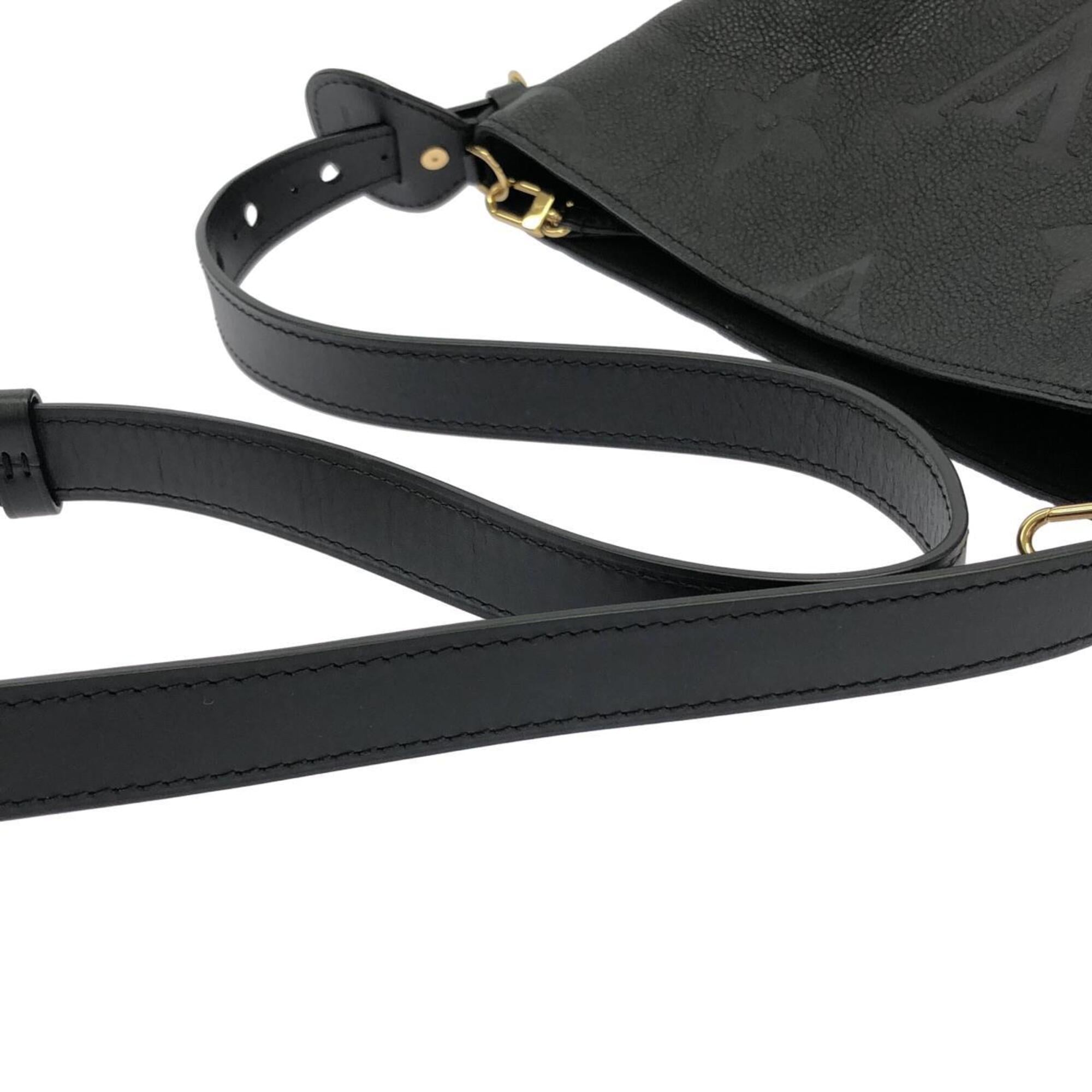 Louis Vuitton Black Leather Handbag (Pre-Owned)