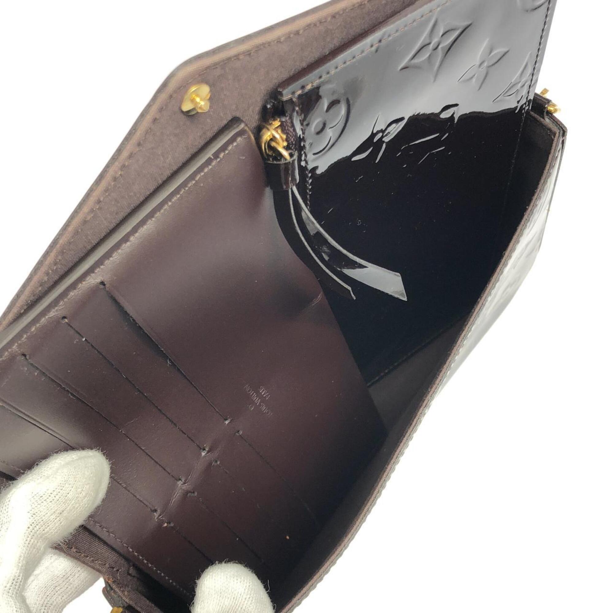 Louis Vuitton Purple Leather Shoulder Bag (Pre-Owned)