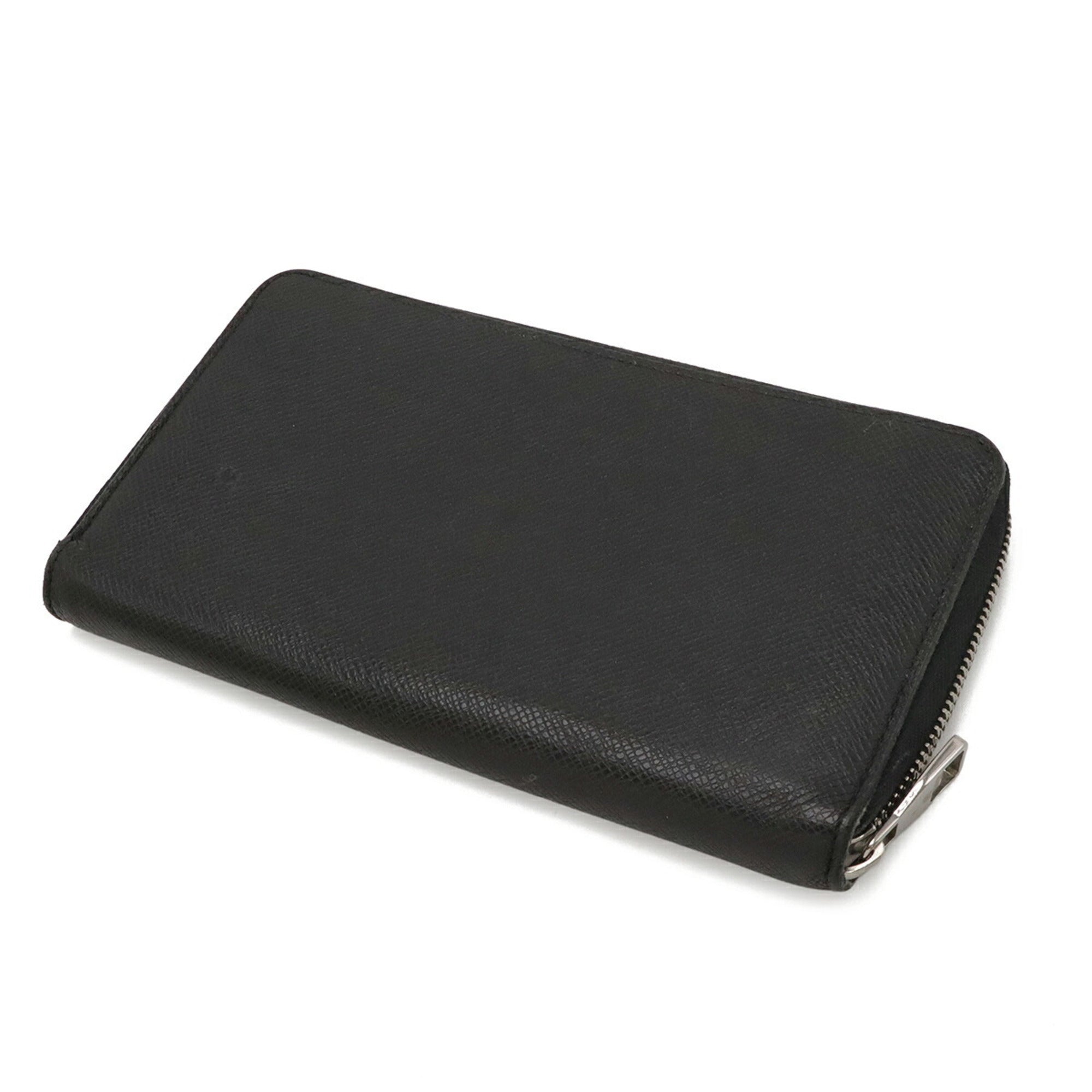 Louis Vuitton Ardoise Black Taiga Leather Coin Purse/Coin Case (Pre-Owned)