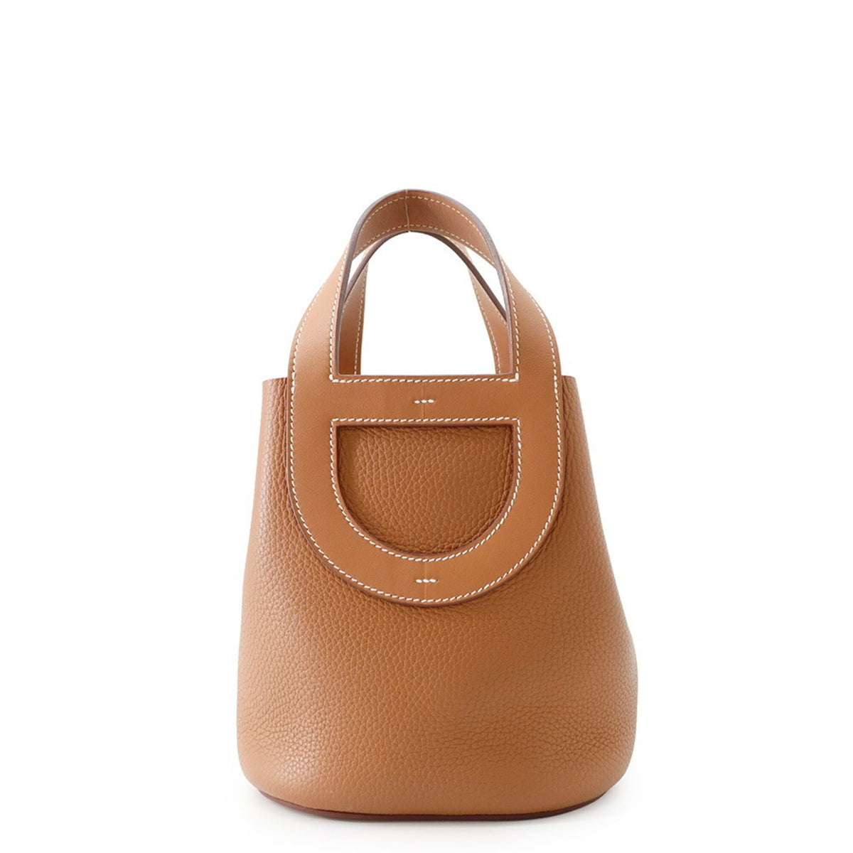 Hermes Kara Gold Taurillon Clemence Leather Swift Leather Tote Bag (Pre-Owned)