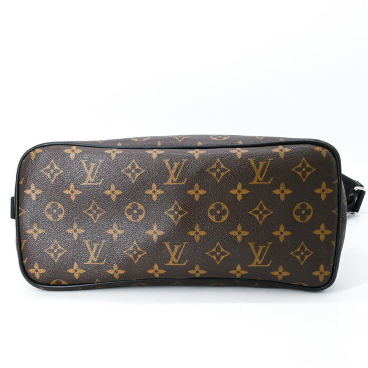 Louis Vuitton Black Brown Monogram Monogram Leather Backpack (Pre-Owned)