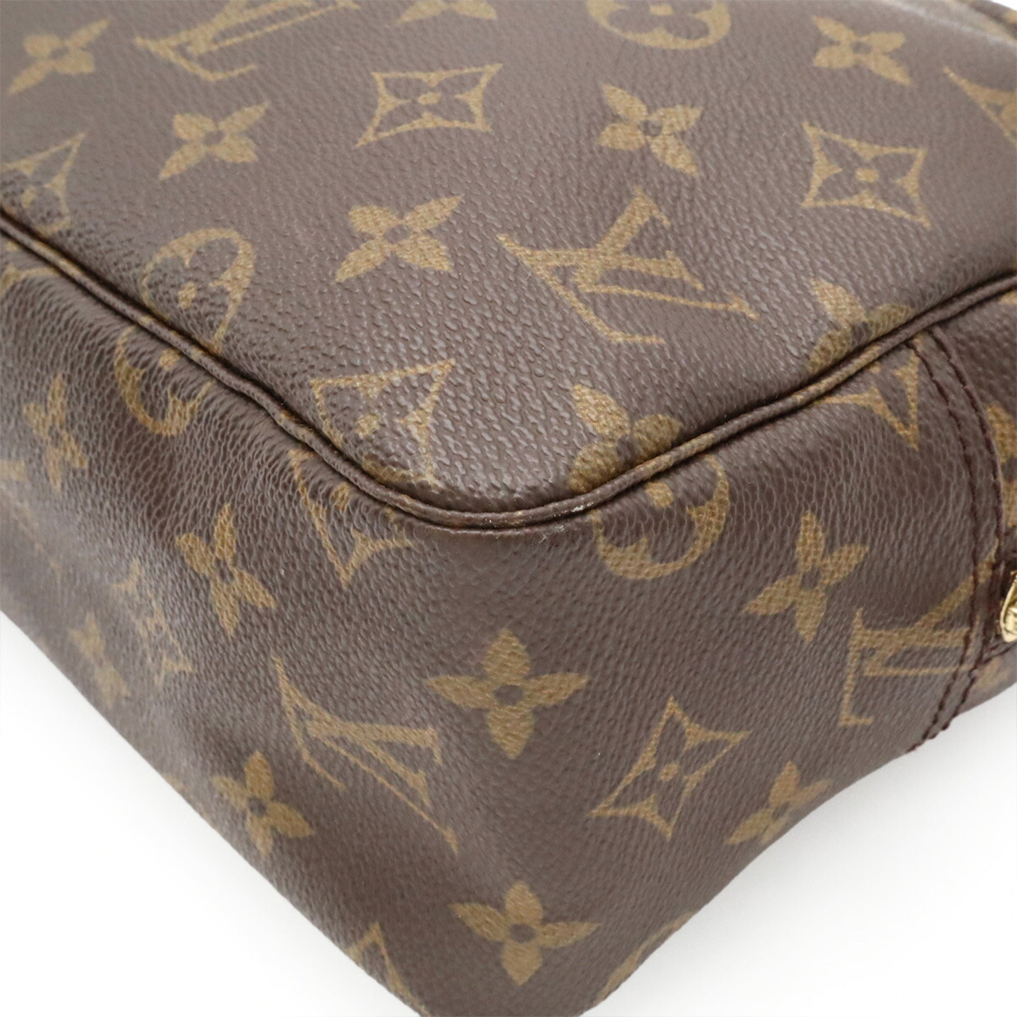 Louis Vuitton Brown Monogram Canvas Clutch Bag Pouch (Pre-Owned)