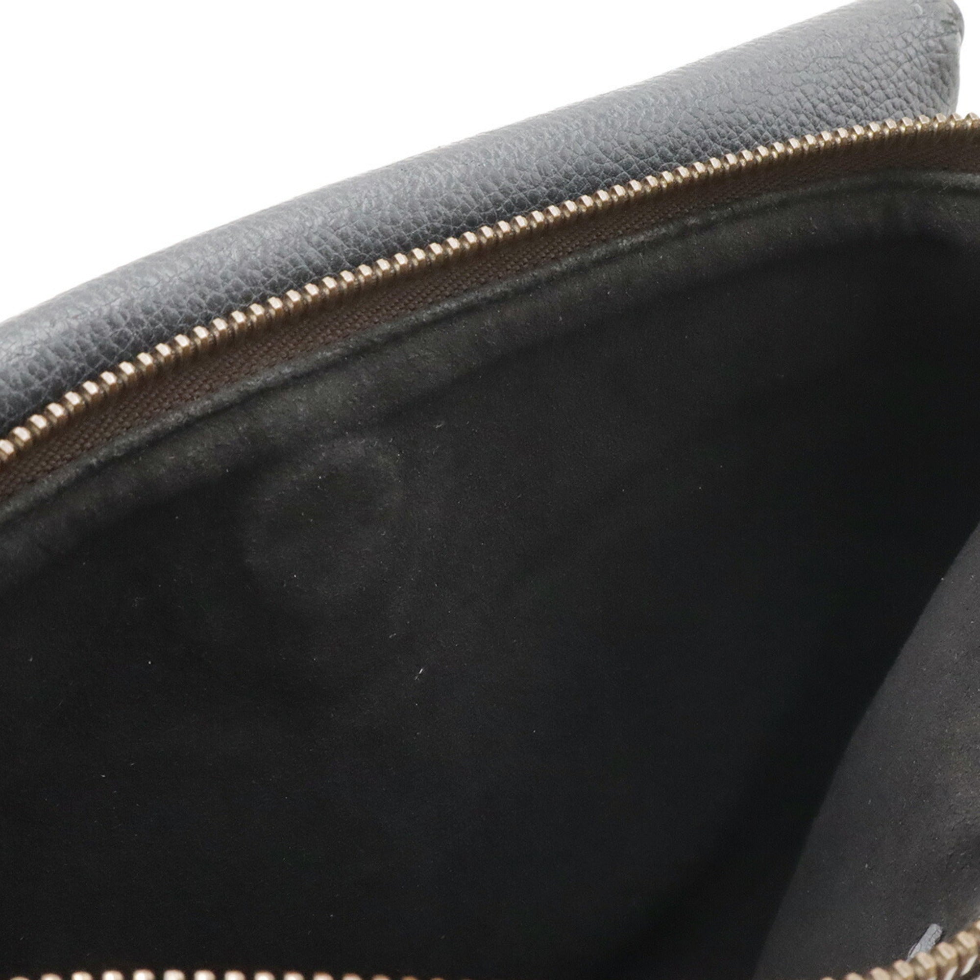 Louis Vuitton Monogram Black Noir Monogram Leather Pochette Shoulder Bag (Pre-Owned)