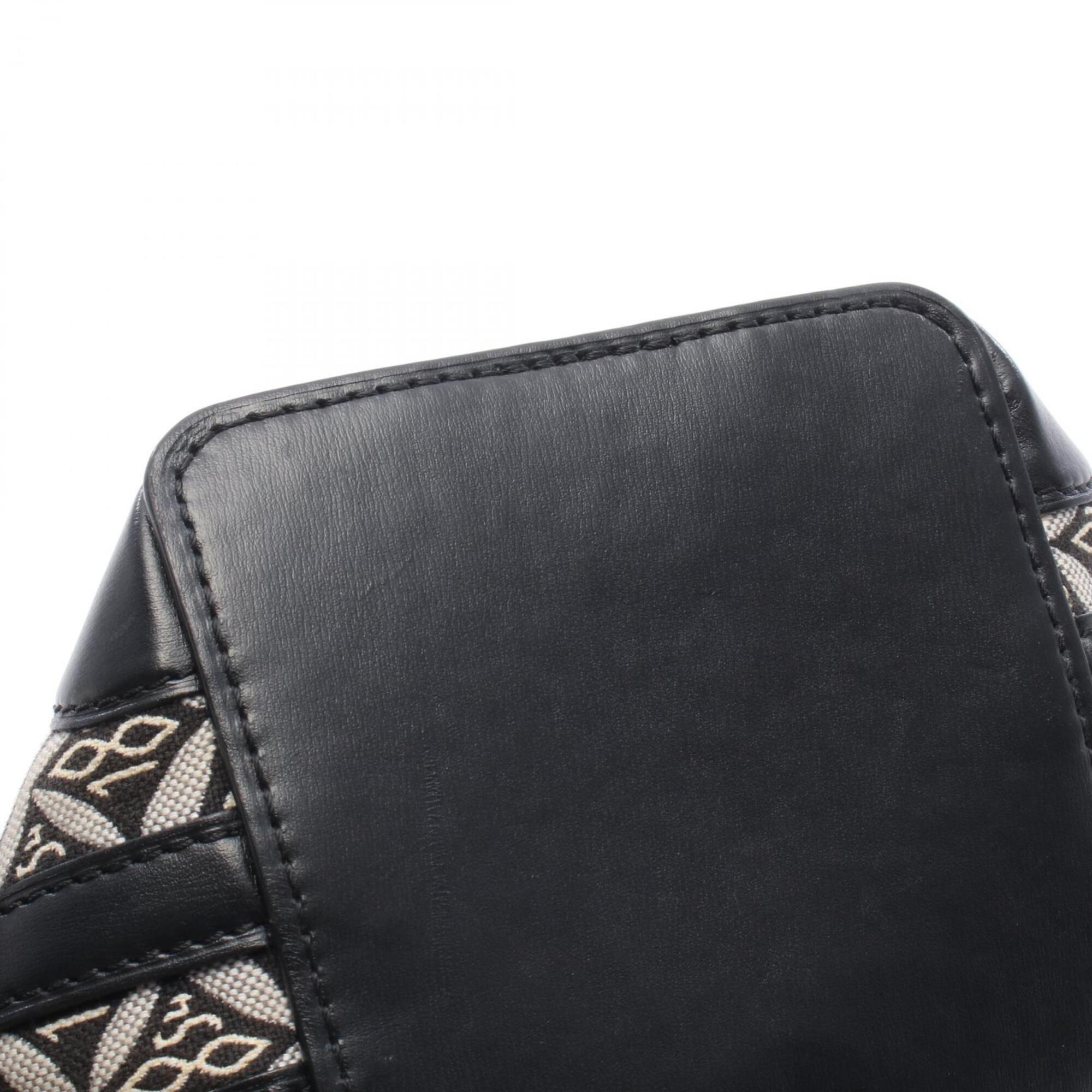 Louis Vuitton Black Gray Noir Canvas Leather Handbag Shoulder Bag (Pre-Owned)