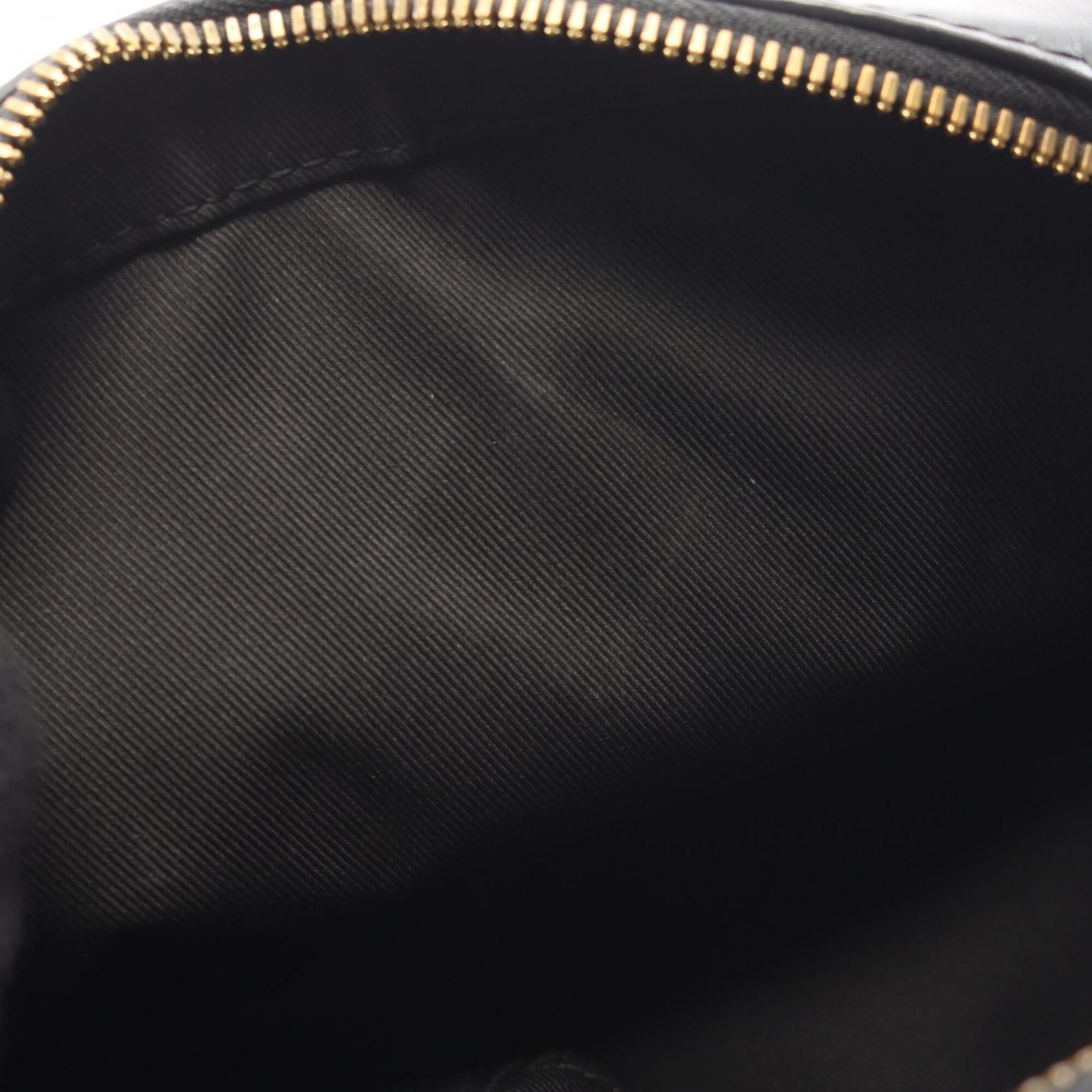 Louis Vuitton Black Brown Pvc Coated Canvas Leather Handbag Shoulder Bag (Pre-Owned)
