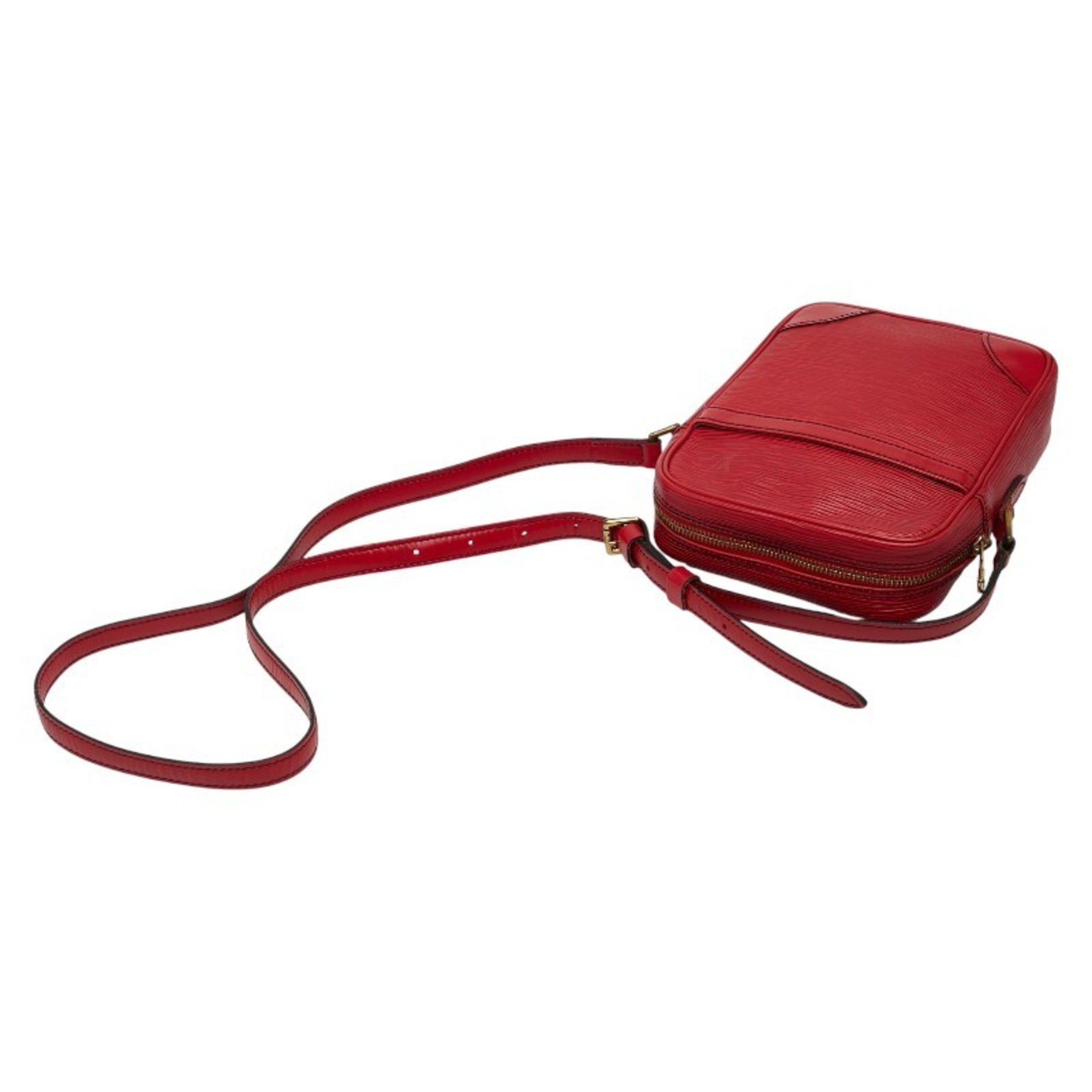 Louis Vuitton Castilian Red Leather Shoulder Bag (Pre-Owned)