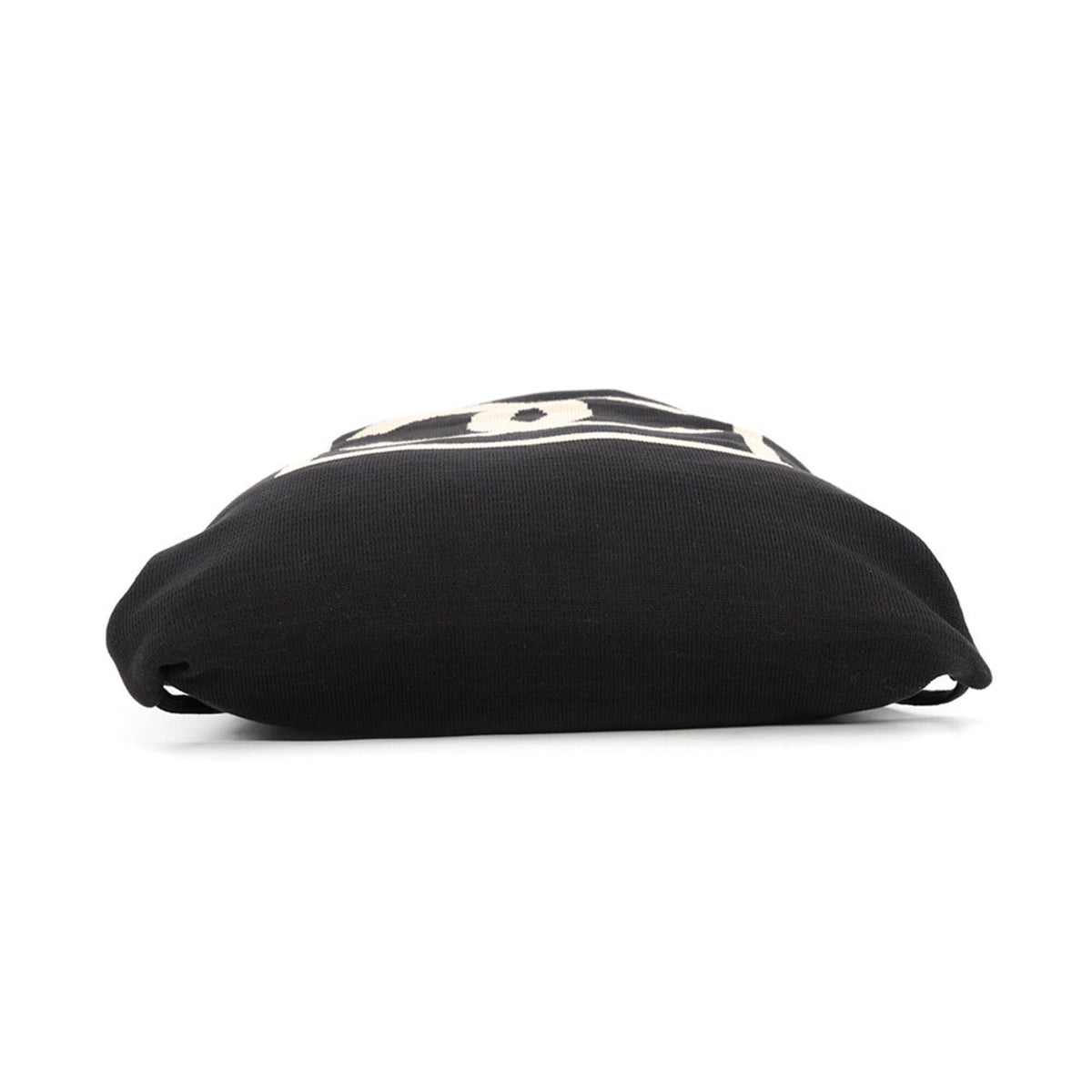 Chanel Beige Black Cotton Handbag (Pre-Owned)