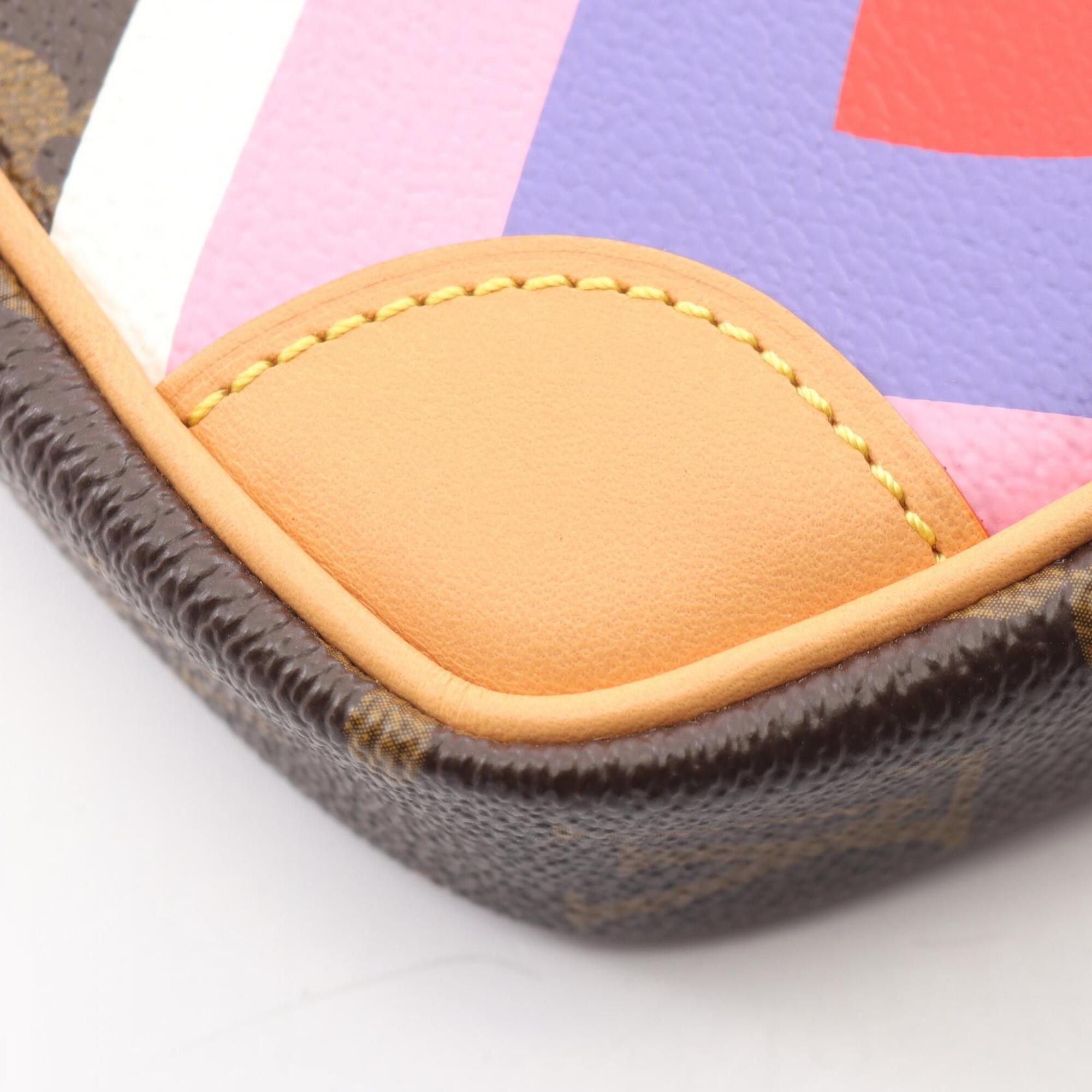 Louis Vuitton Brown Monogram Multi-Color Monogram Leather Handbag Shoulder Bag (Pre-Owned)