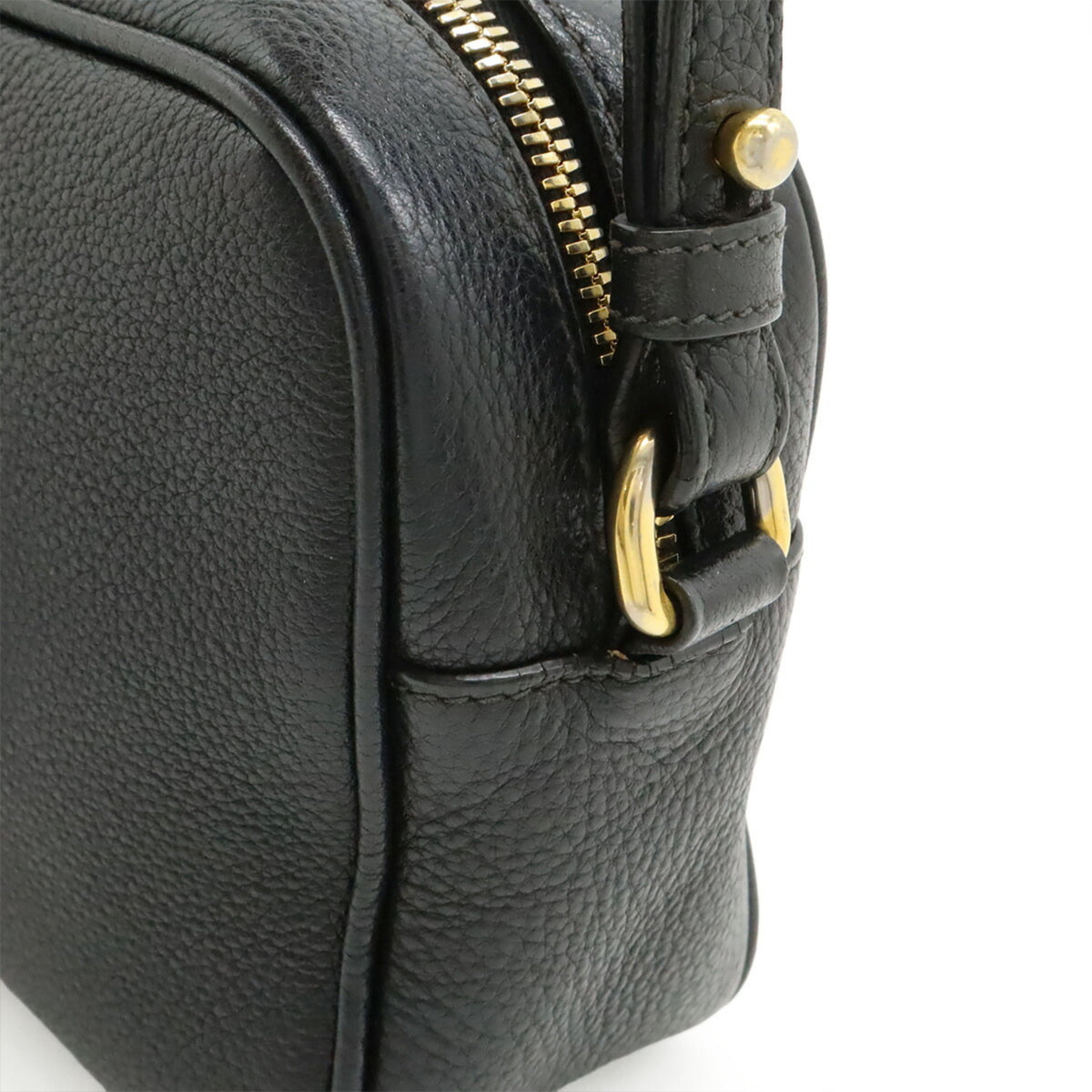 Prada Black Nero Leather Pochette Shoulder Bag (Pre-Owned)