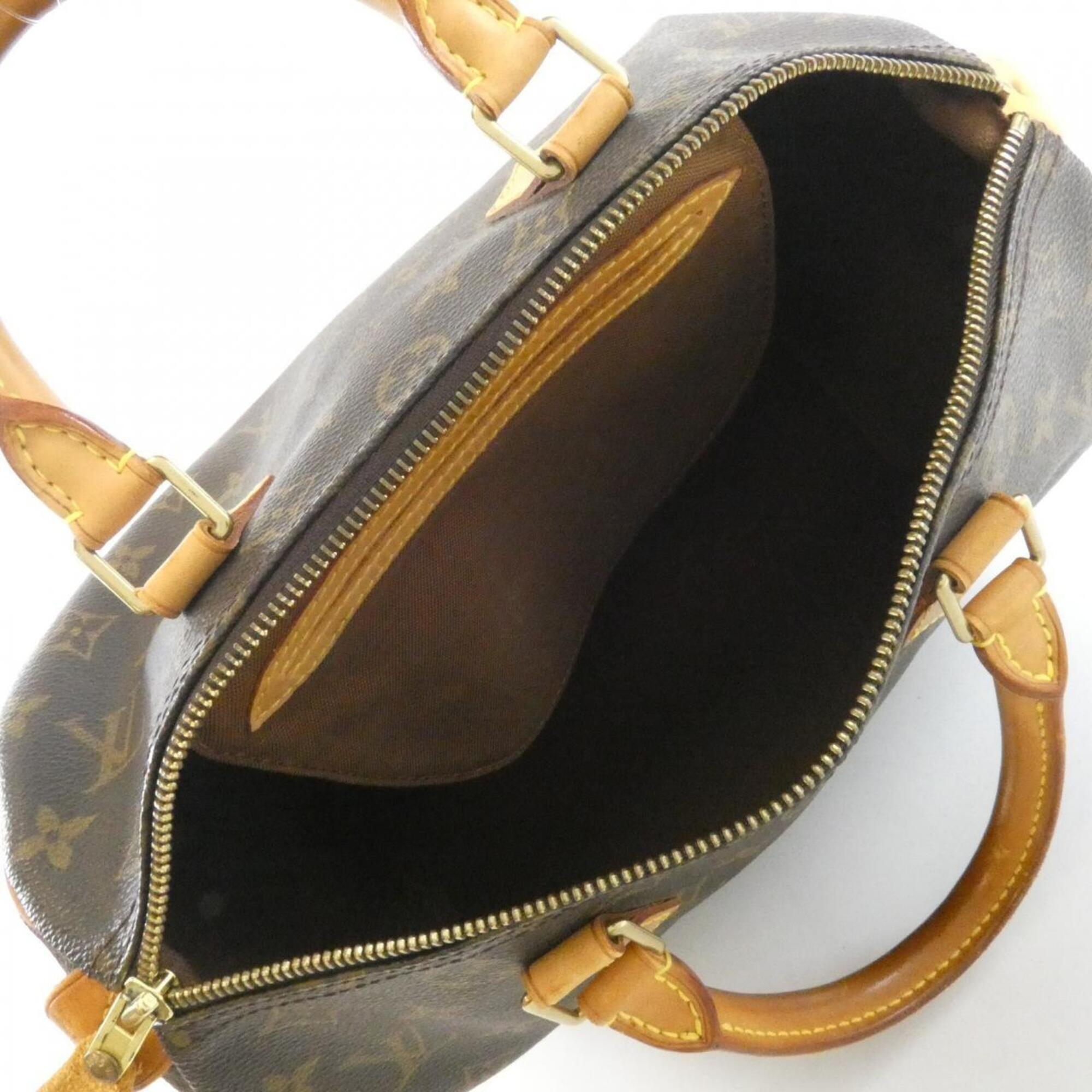 Louis Vuitton Monogram Marron Coated Canvas Boston Bag (Pre-Owned)