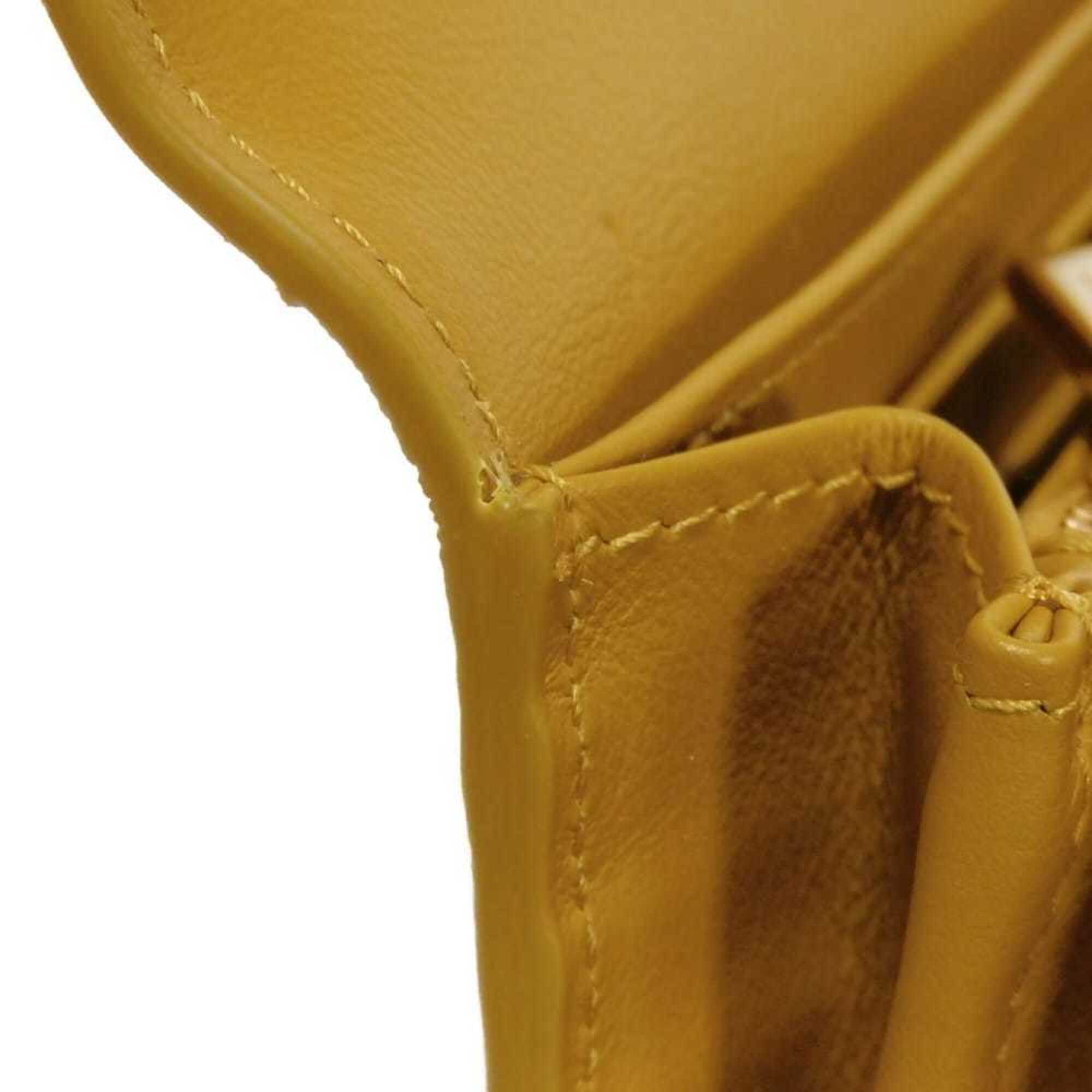 Tod's Mustard Yellow Leather Long Wallet (Bi-Fold) (Pre-Owned)