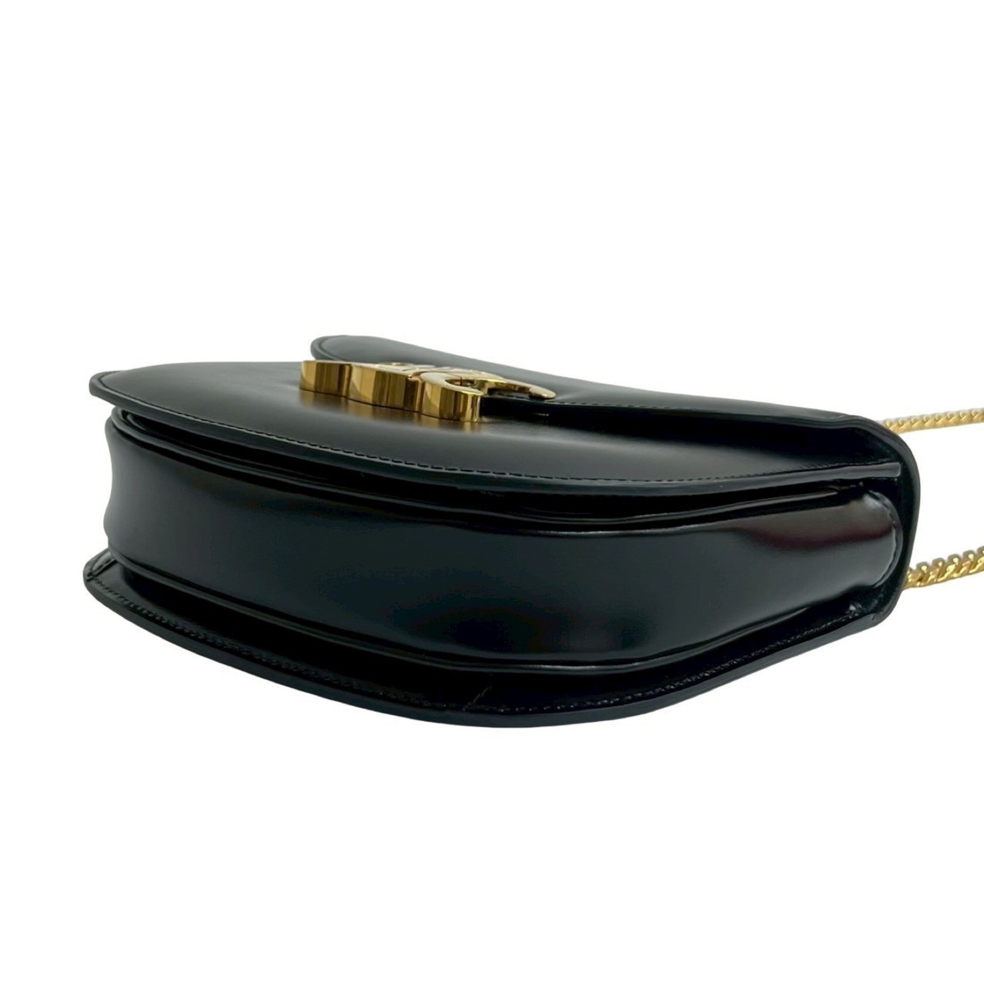 Celine Black Leather Pochette Shoulder Bag (Pre-Owned)