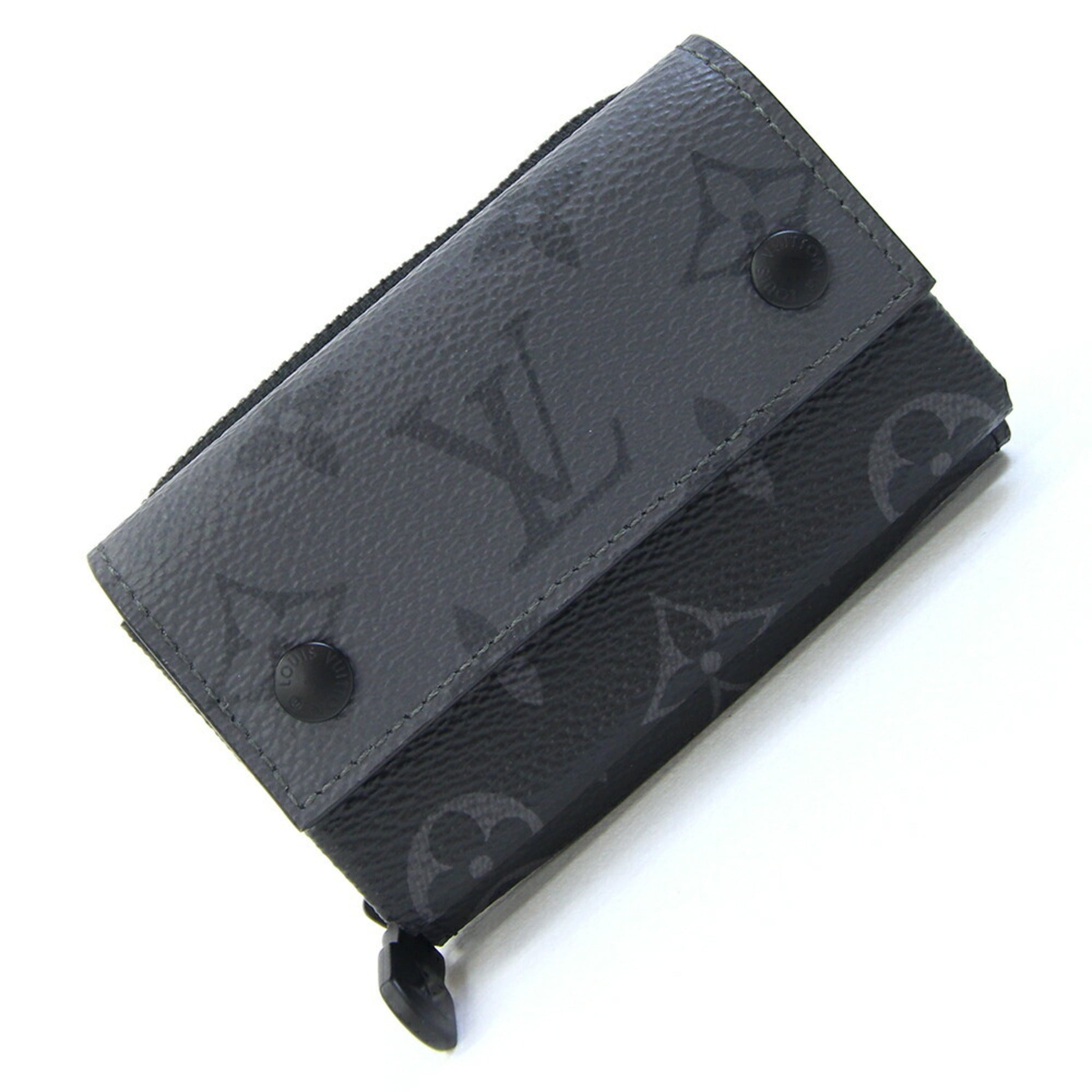 Louis Vuitton Monogram Eclipse Coin Purse/Coin Case (Pre-Owned)