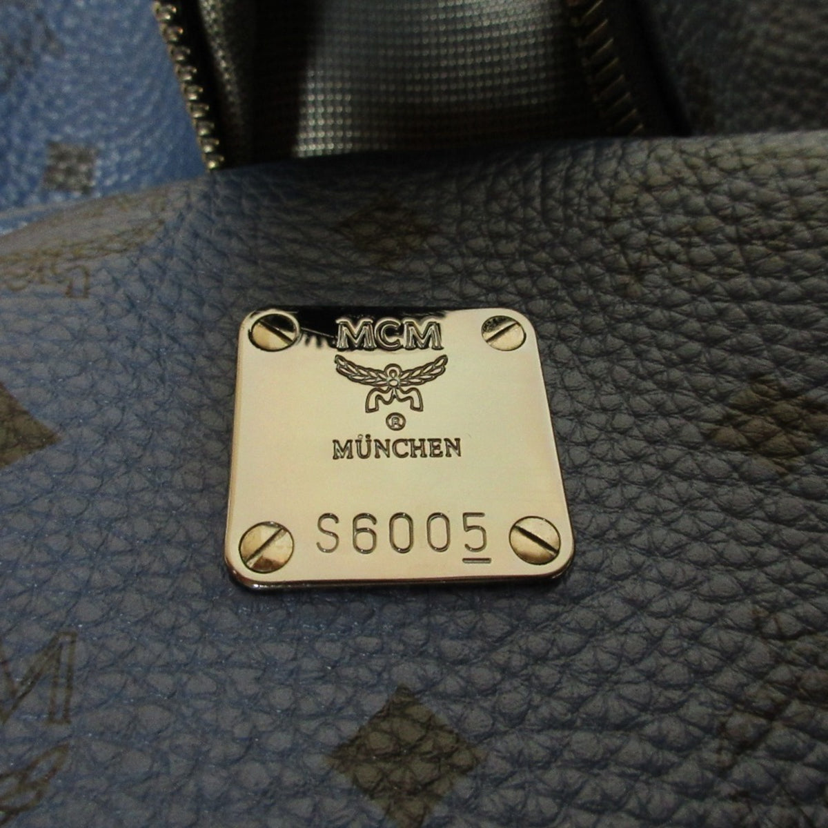 Mcm Visetos Navy Backpack (Pre-Owned)